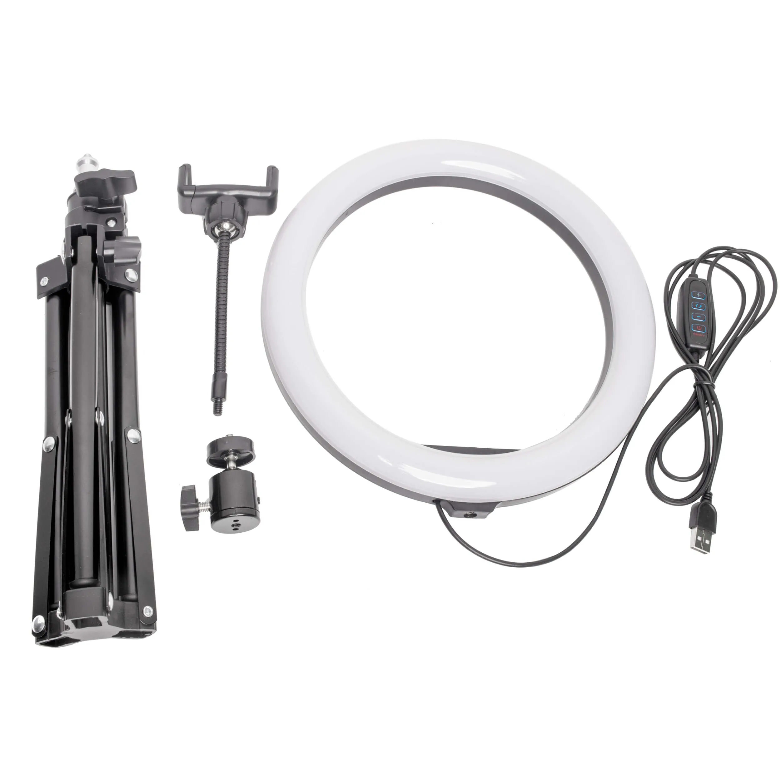 10" Large LED Ring Light with Stand & Smartphone Mount