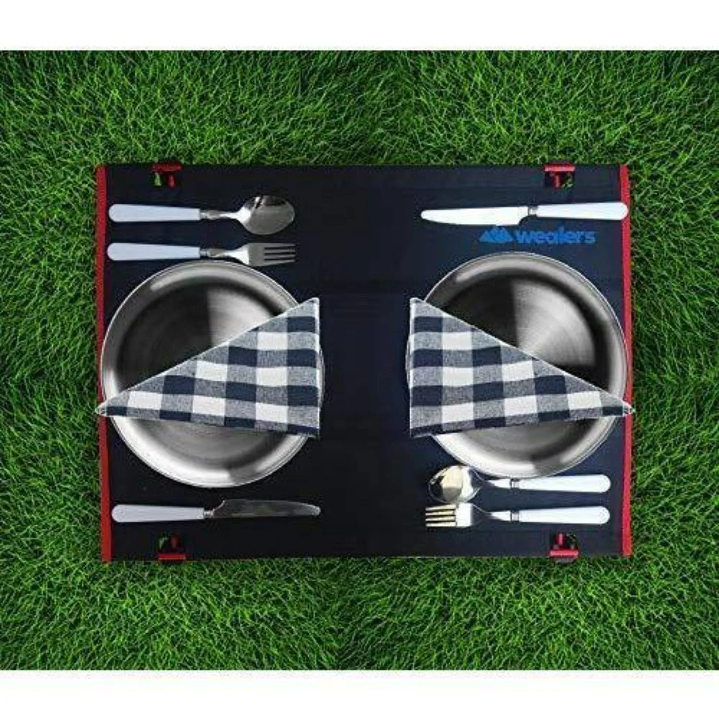 12 Piece Camping Silverware Mess Kit For 2