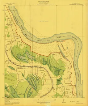 1909 Millikens Bend, LA - Louisiana - USGS Topographic Map