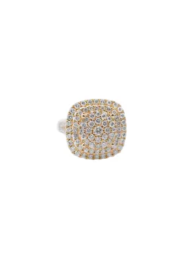 2.00ct Diamond 14K Gold Pave Cocktail Ring