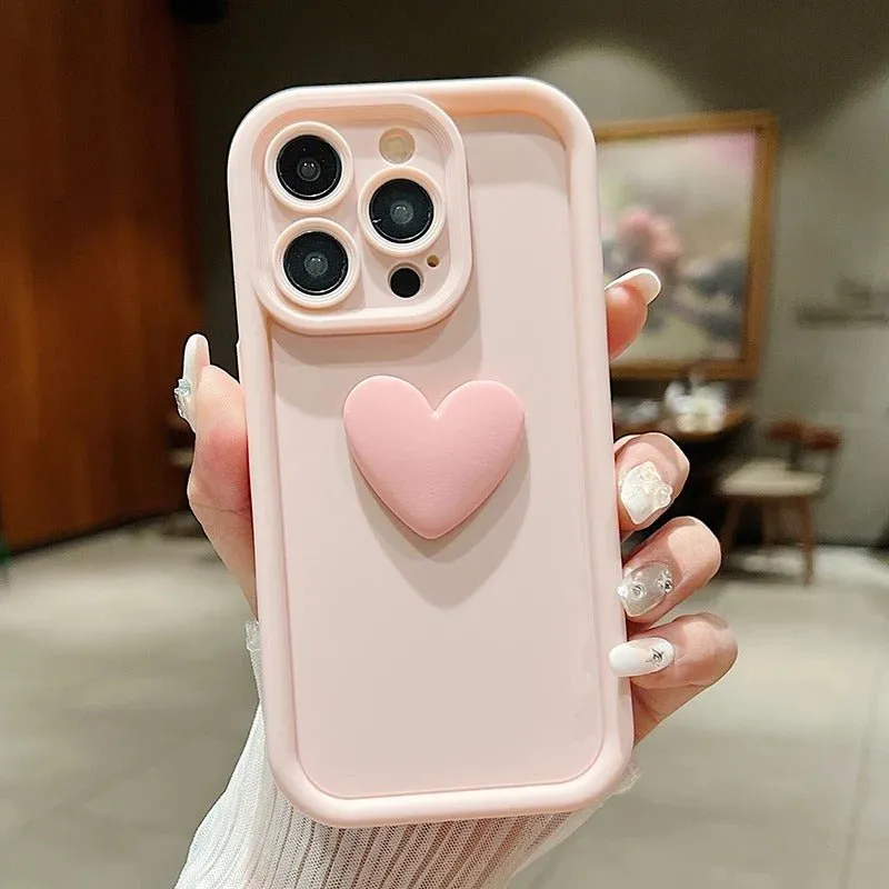 3D Heart iPhone Case