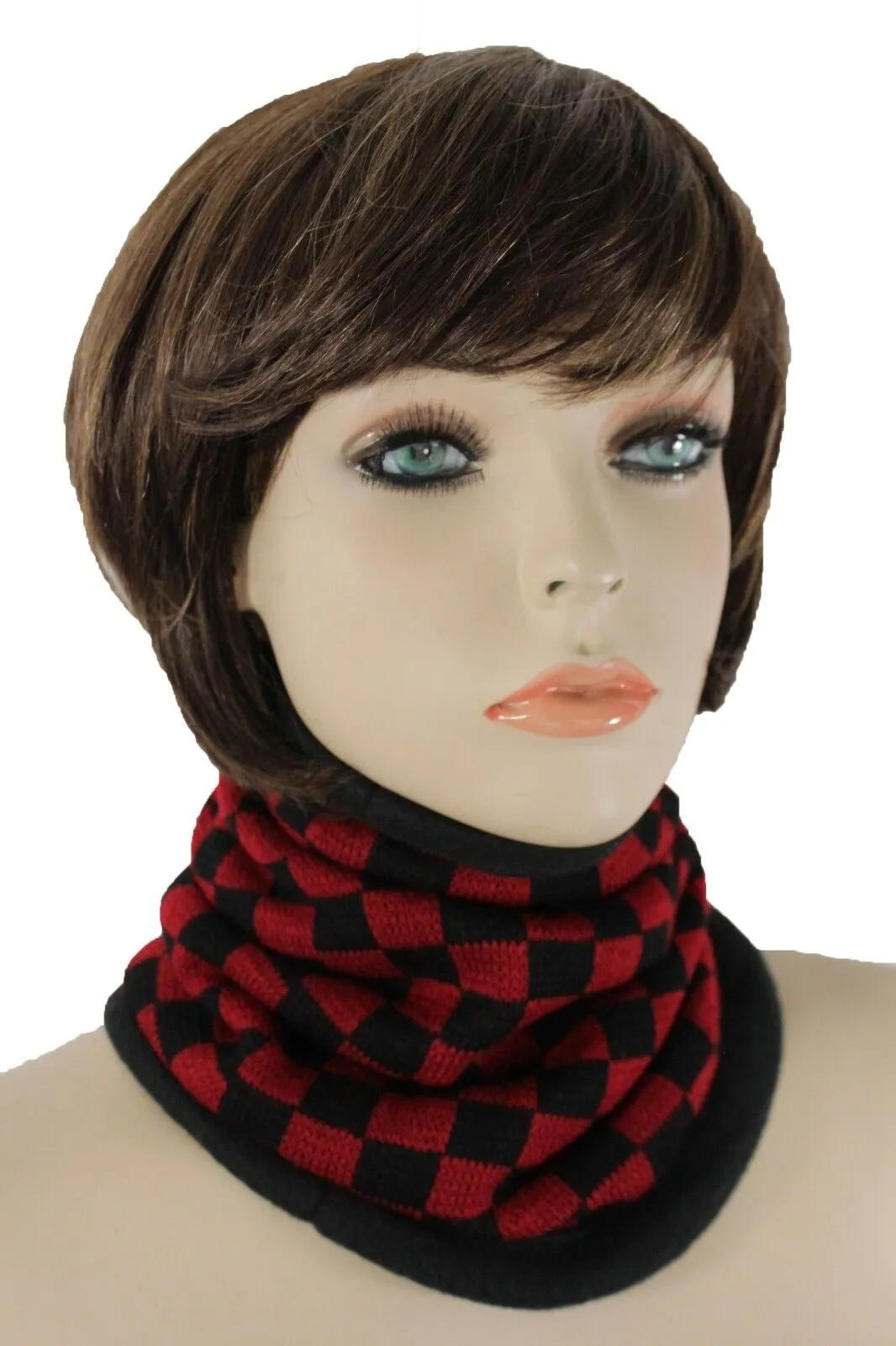 4-in-1 Checkered Neck Warmer Head Cover