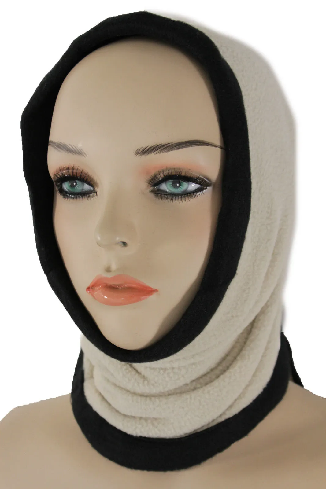 4-in-1 Scarf Turtle Neck Warmer Head Cover Loop Mask Hat