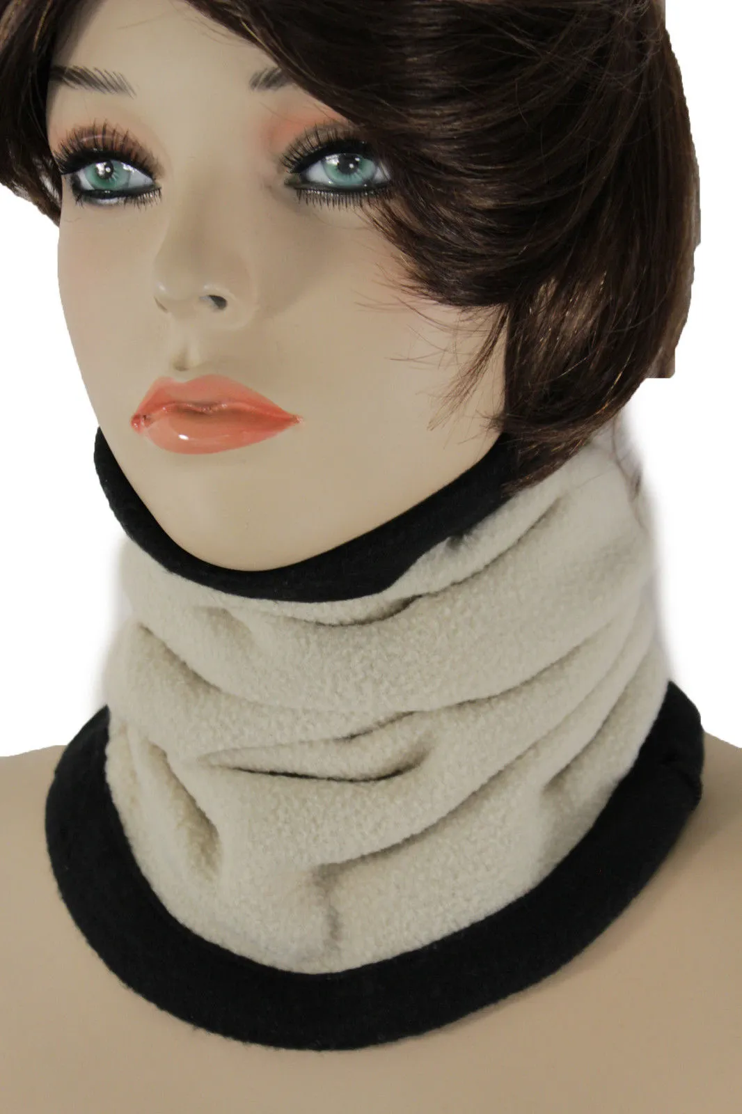 4-in-1 Scarf Turtle Neck Warmer Head Cover Loop Mask Hat