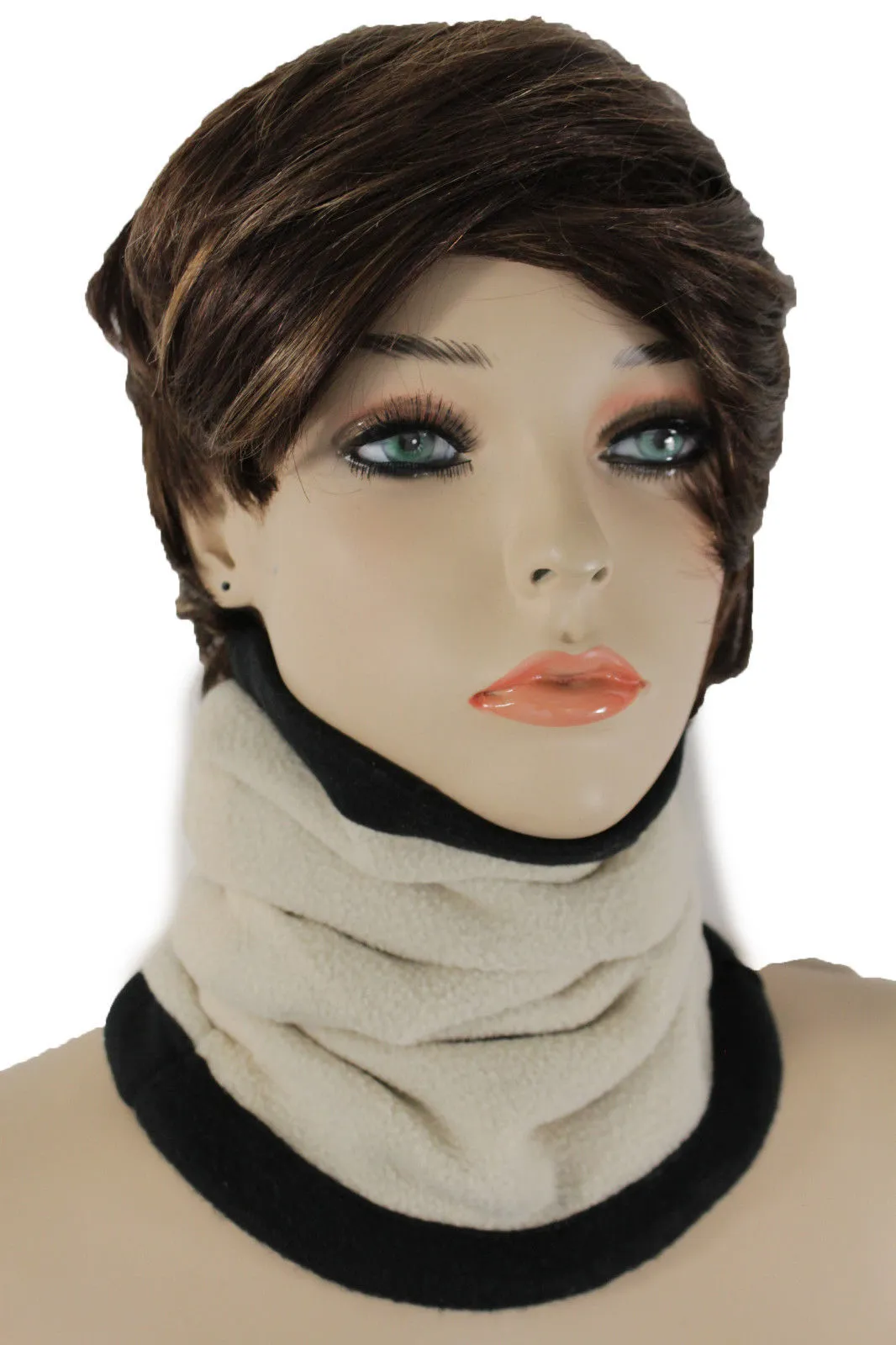 4-in-1 Scarf Turtle Neck Warmer Head Cover Loop Mask Hat