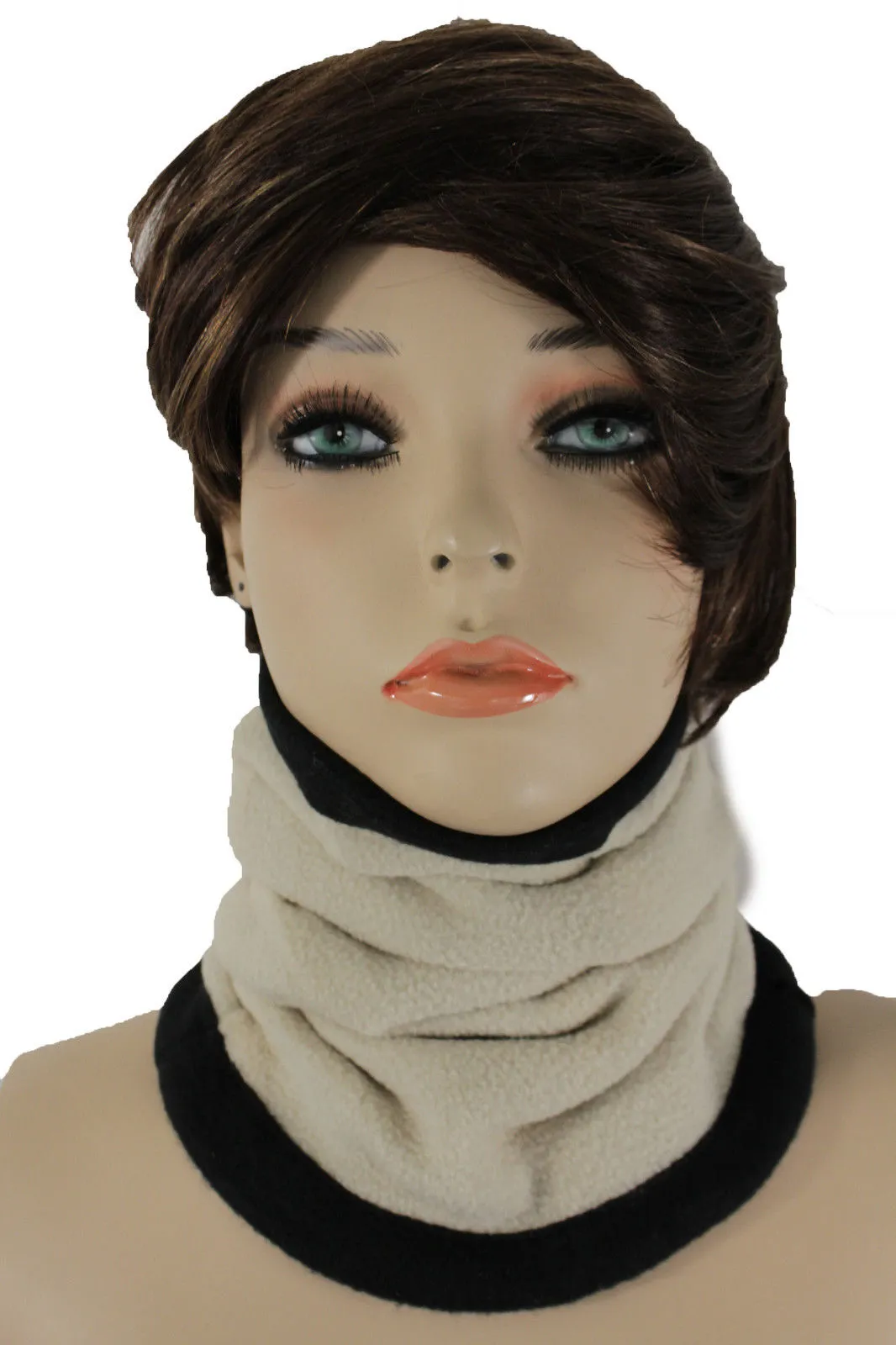 4-in-1 Scarf Turtle Neck Warmer Head Cover Loop Mask Hat