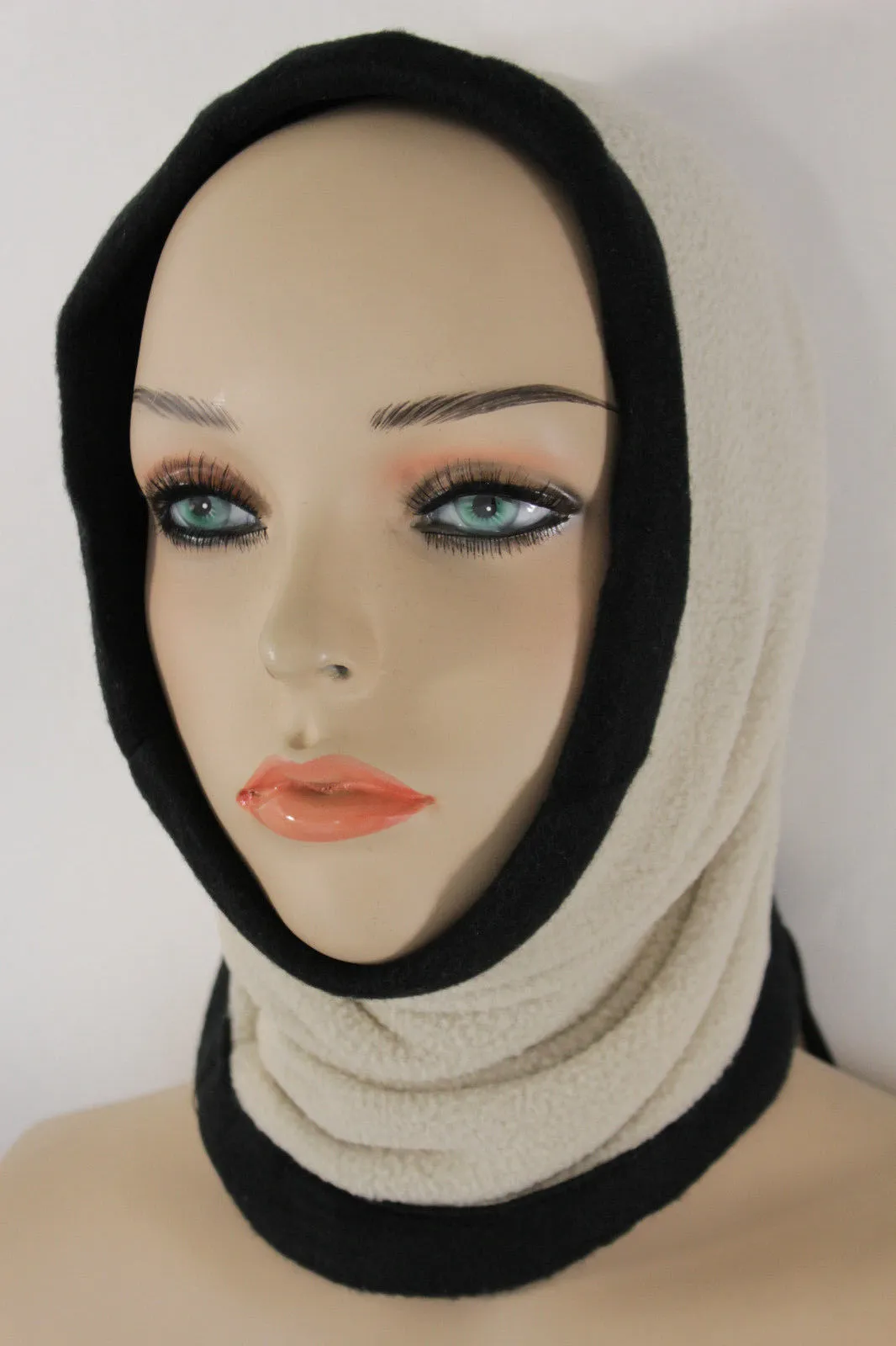 4-in-1 Scarf Turtle Neck Warmer Head Cover Loop Mask Hat