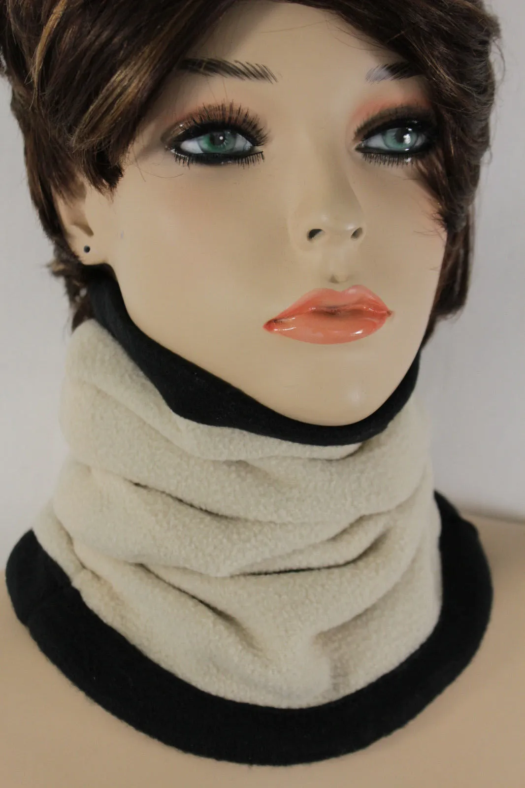 4-in-1 Scarf Turtle Neck Warmer Head Cover Loop Mask Hat