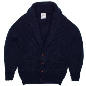 4-ply Cashmere Shawl-collar Cardigan