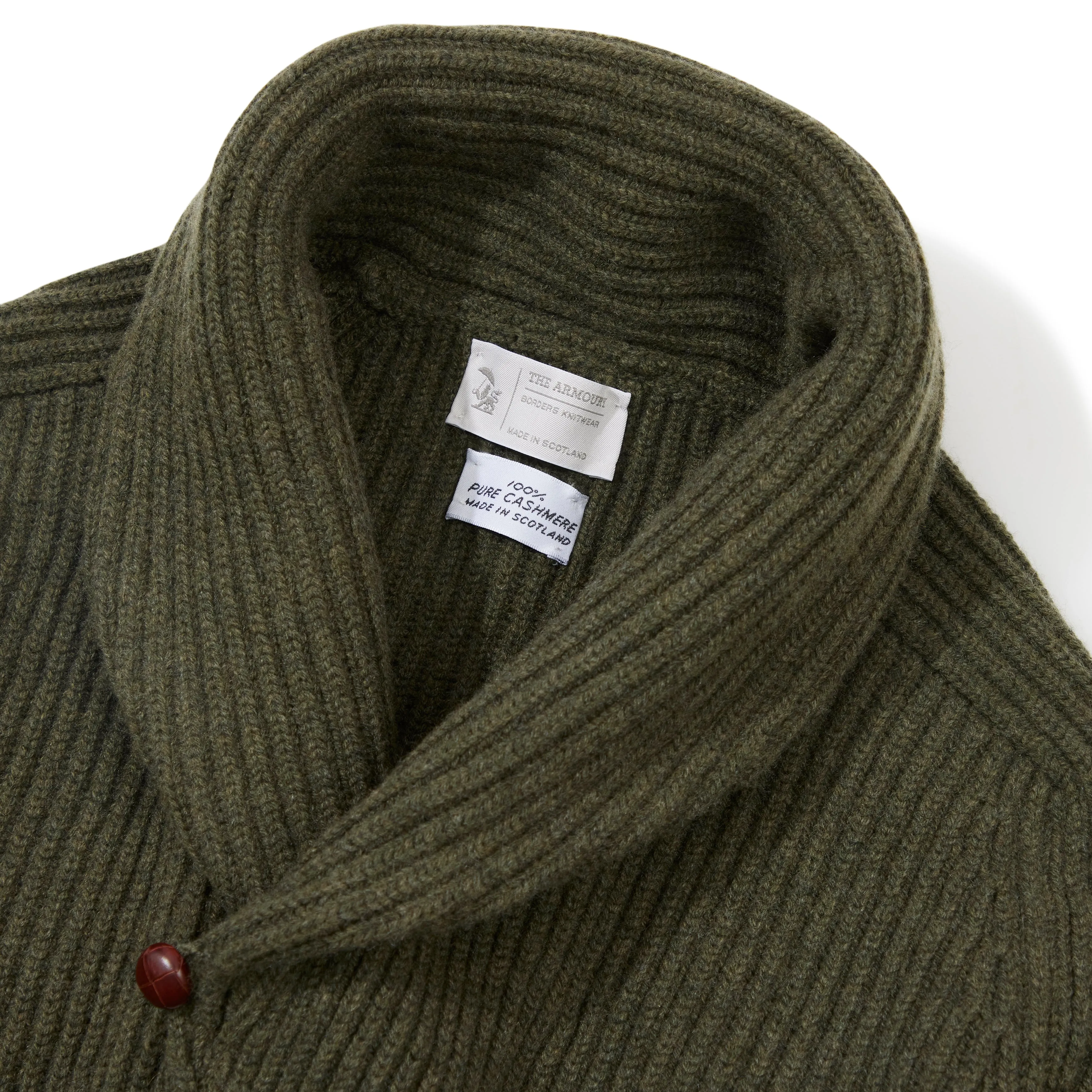 4-ply Cashmere Shawl-collar Cardigan