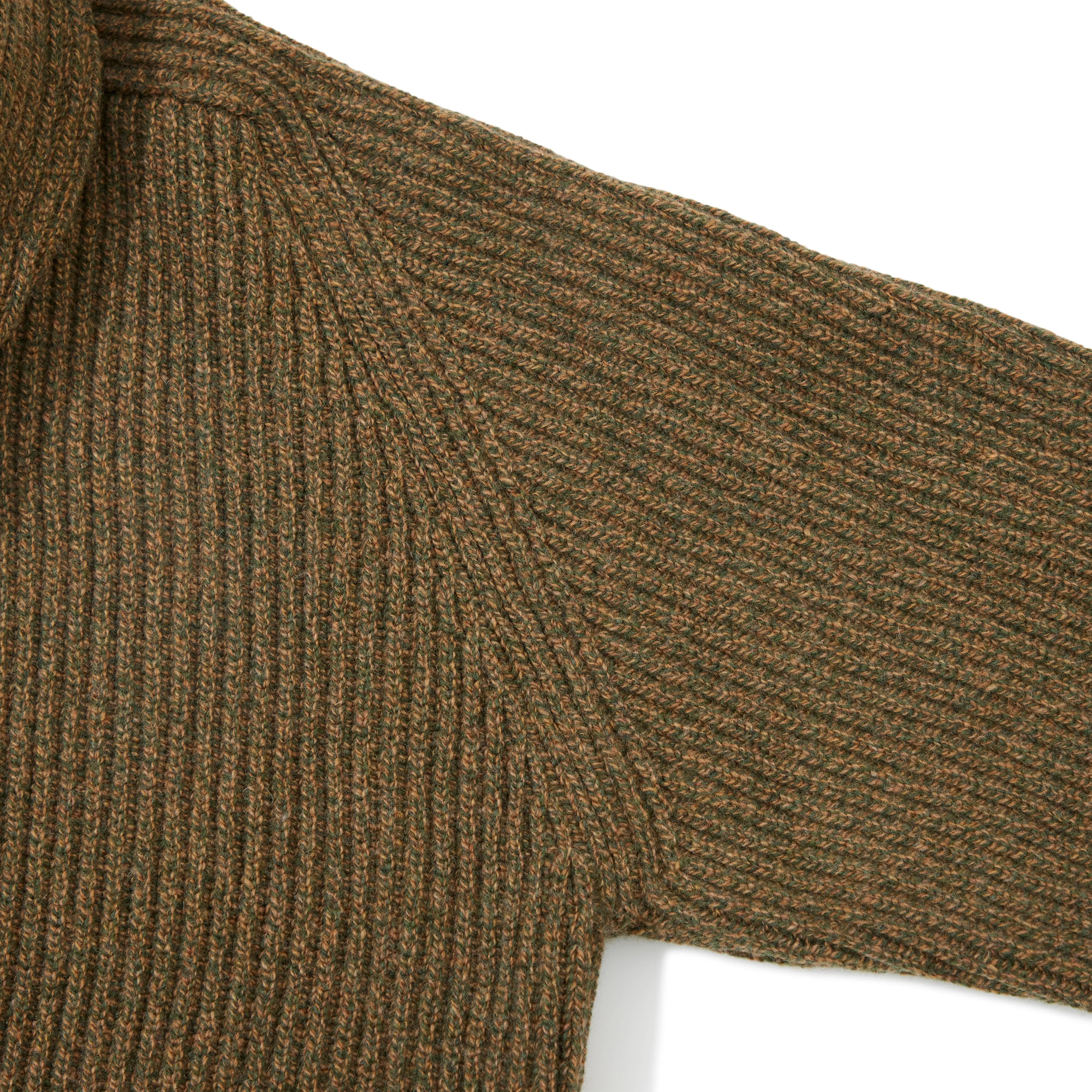 4-ply Lambswool Shawl-collar Cardigan