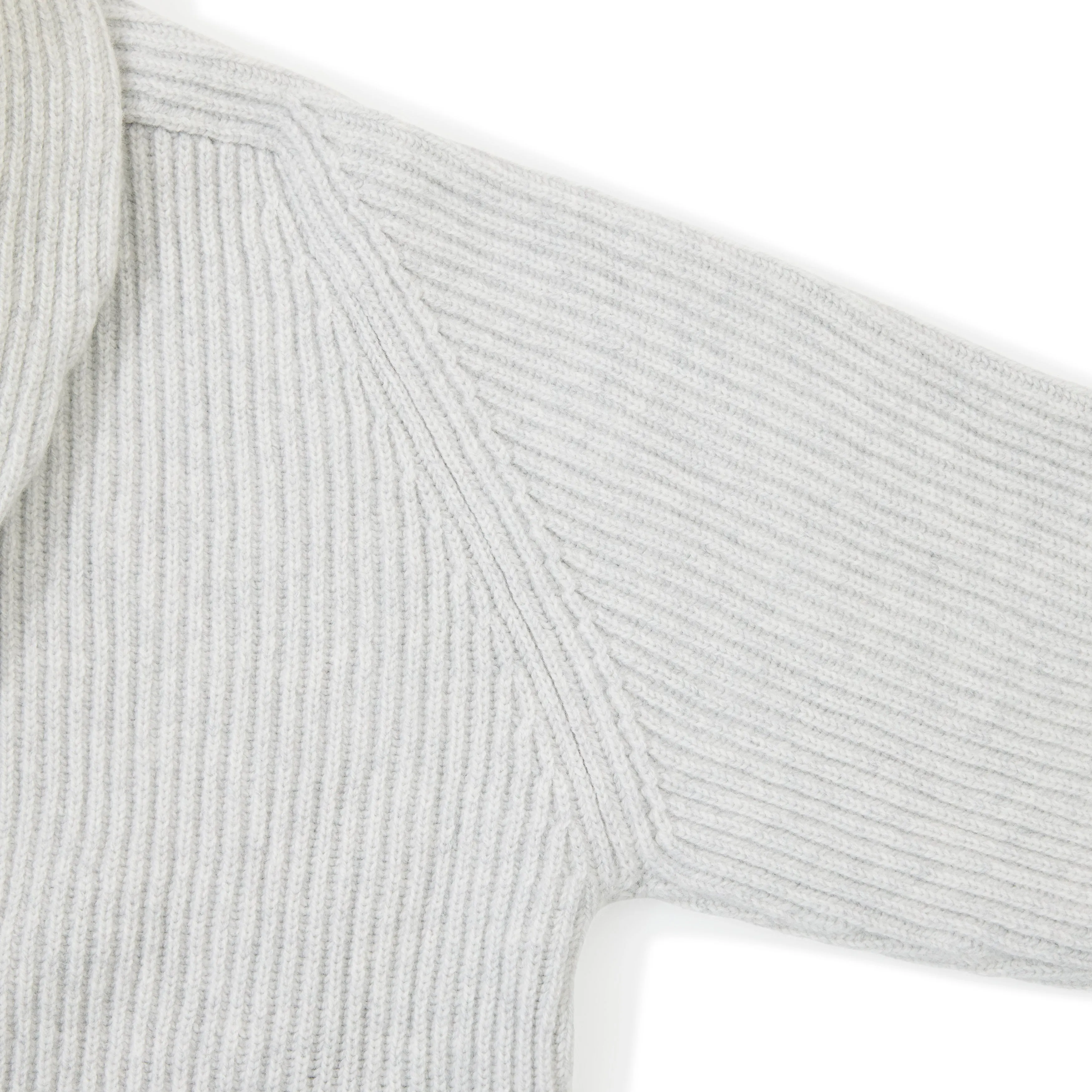 4-ply Lambswool Shawl-collar Cardigan