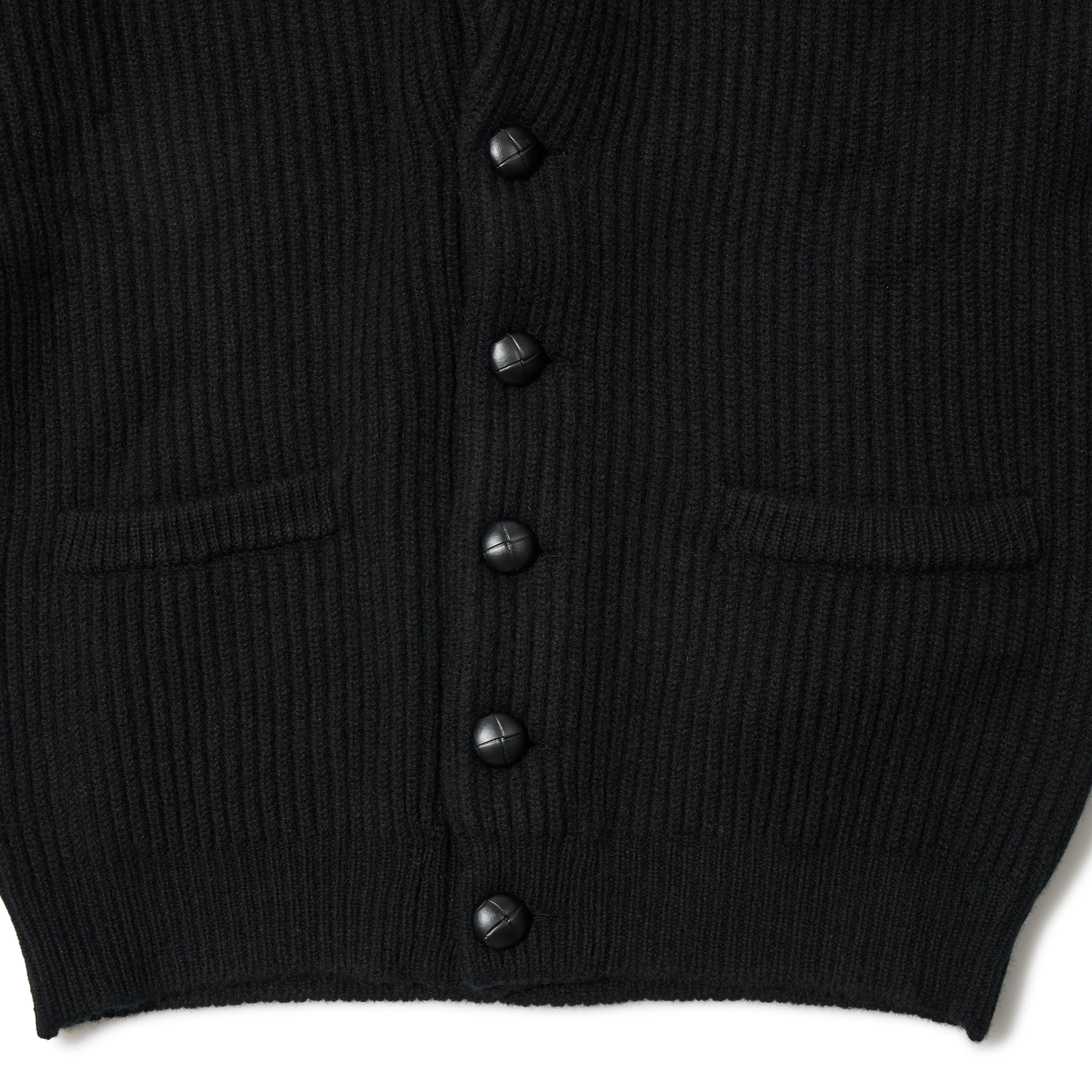 4-ply Lambswool Shawl-collar Cardigan