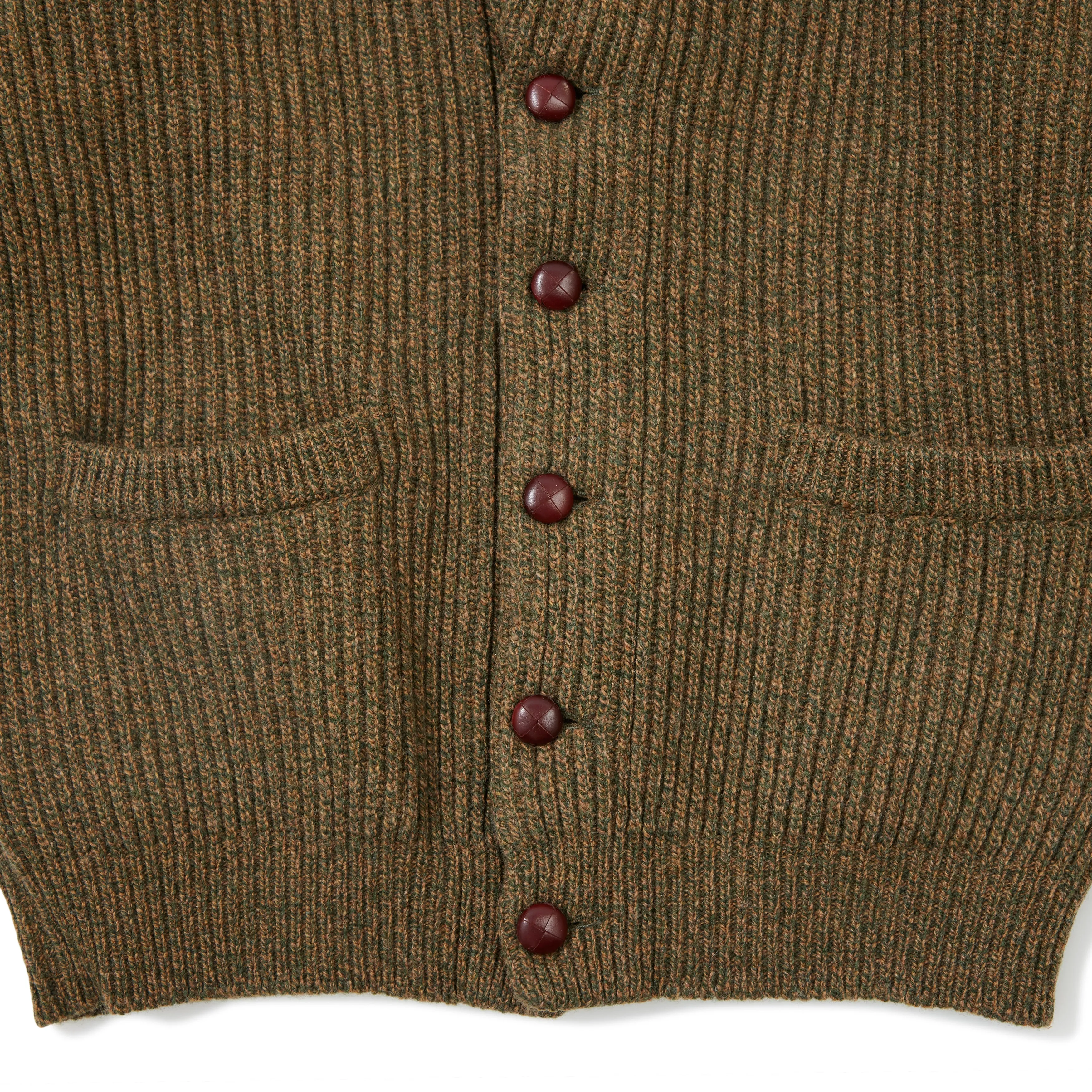 4-ply Lambswool Shawl-collar Cardigan