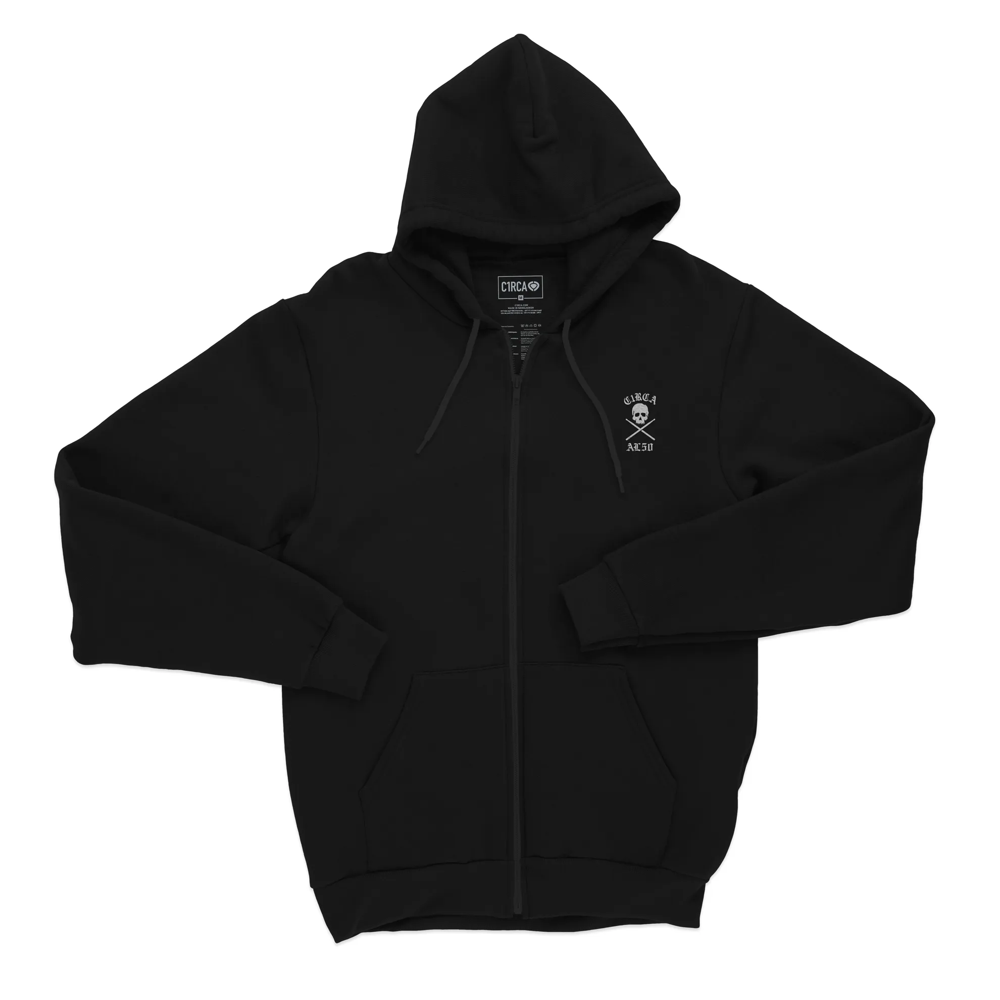 AL50 SKULL ZIP HOOD