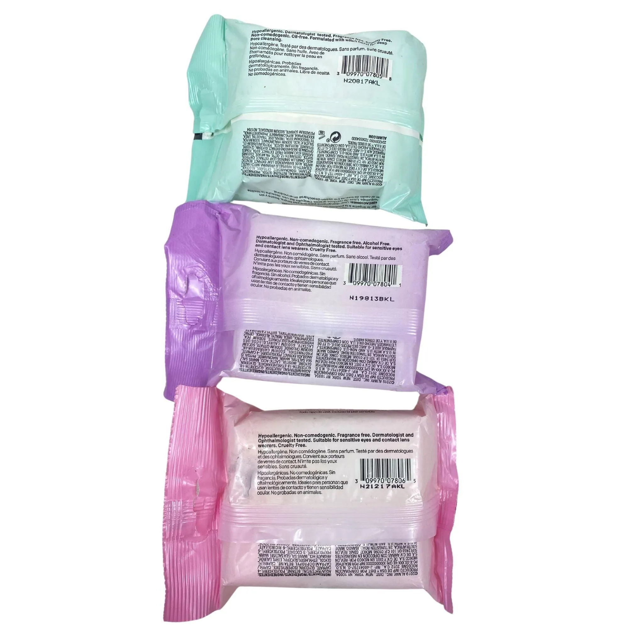 Almay Biodegradable Wipes Mix (50  Pcs Lot)