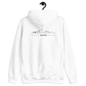 Antwerp Skyline Back Hoodie