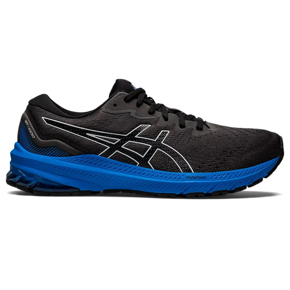 ASICS Men's GT-1000 11 Running Shoe (Black/Electric Blue)