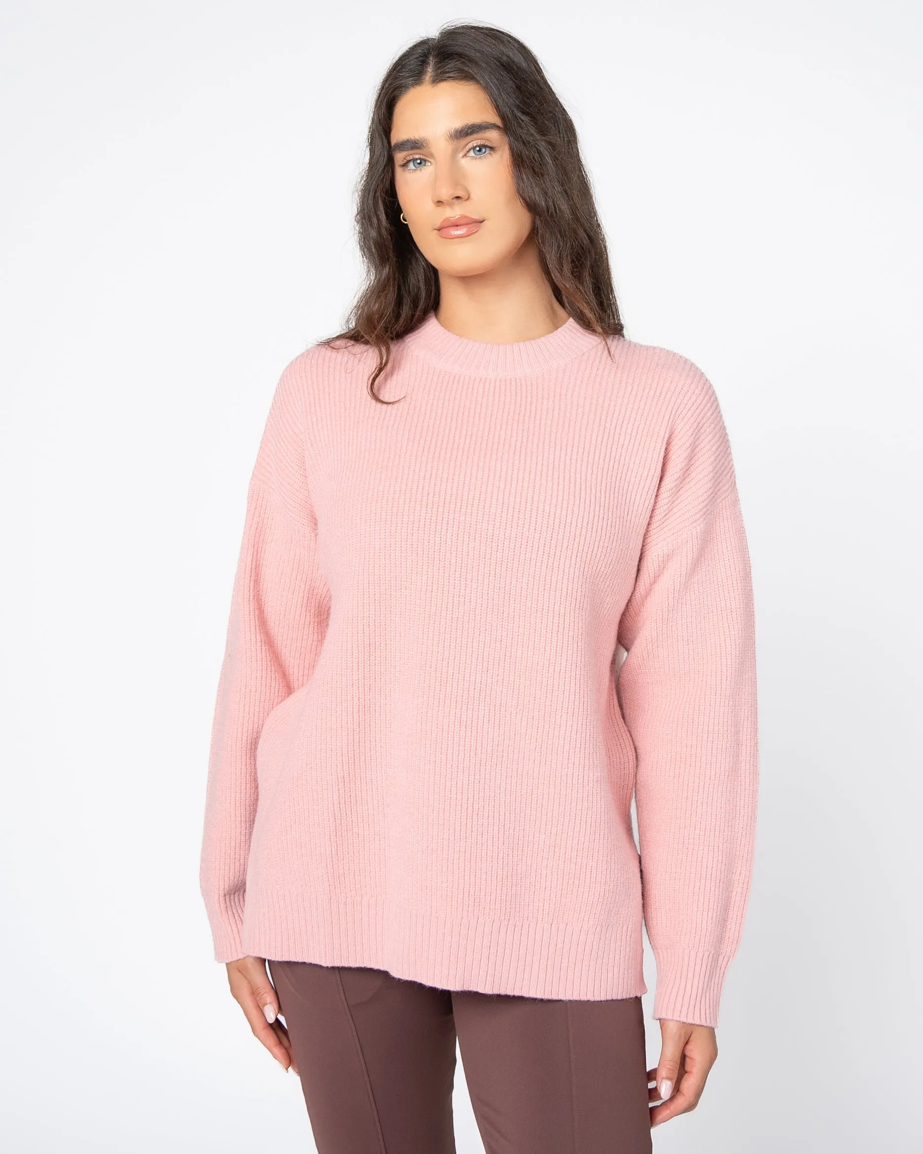 Aspen Sweater - Powder Pink