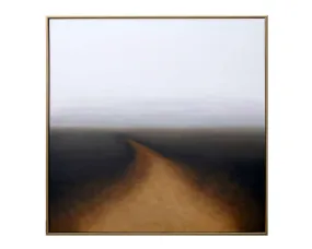 Autumn Silence - 48" X 48" - Gold Floater Frame