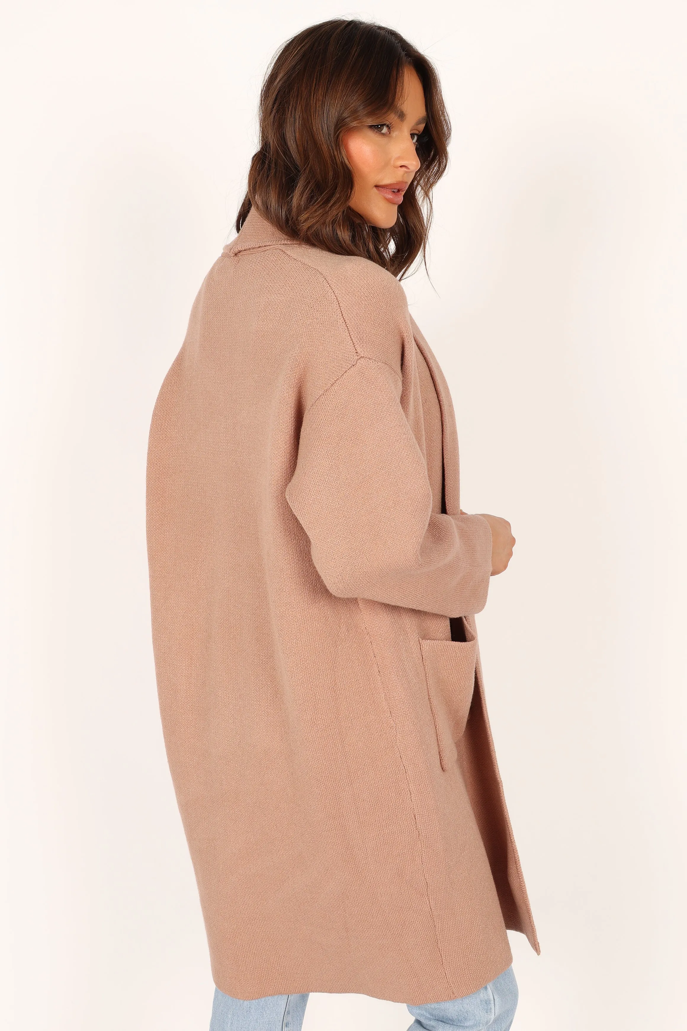 Avah Long Cardigan - Camel