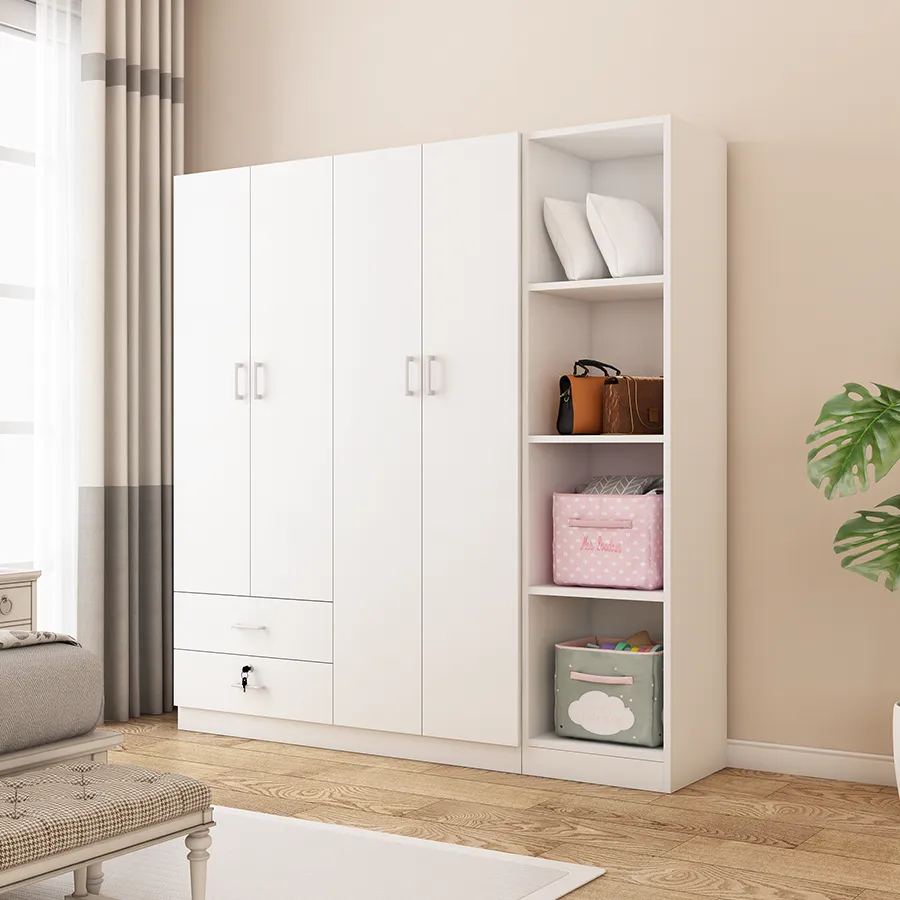 Averie Open Wardrobe with 4 Shelves