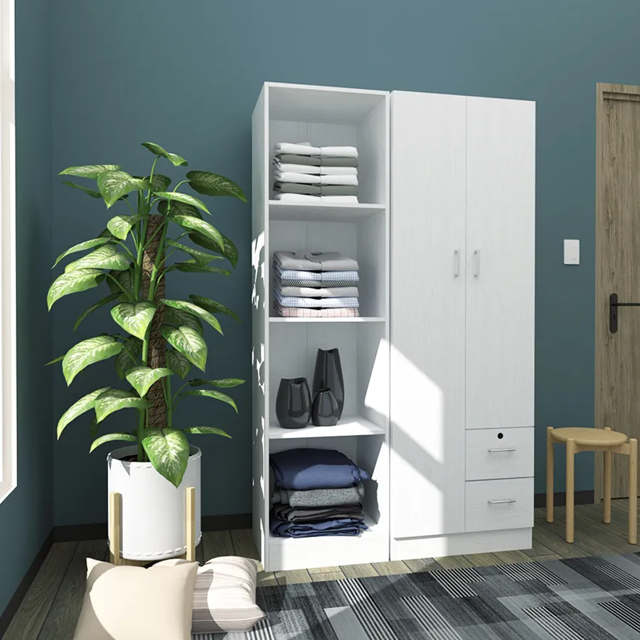 Averie Open Wardrobe with 4 Shelves