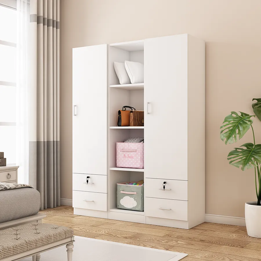 Averie Open Wardrobe with 4 Shelves