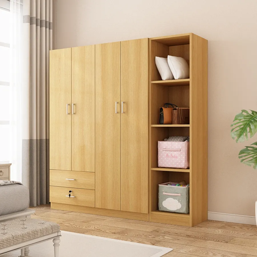 Averie Open Wardrobe with 4 Shelves