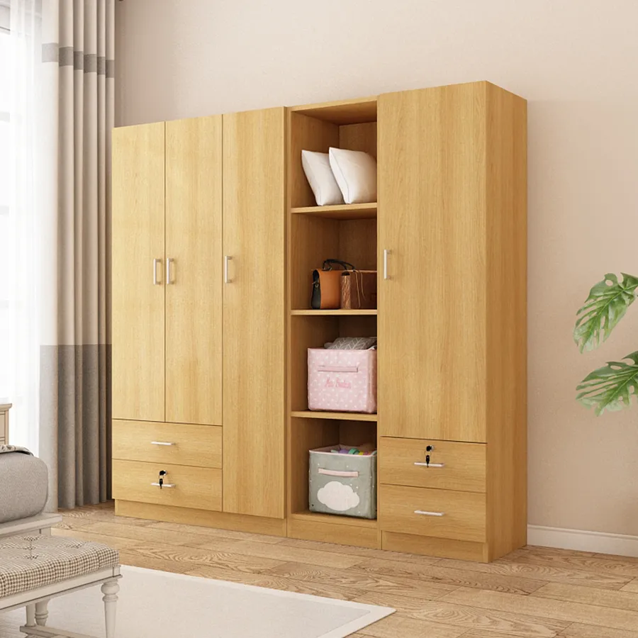 Averie Open Wardrobe with 4 Shelves