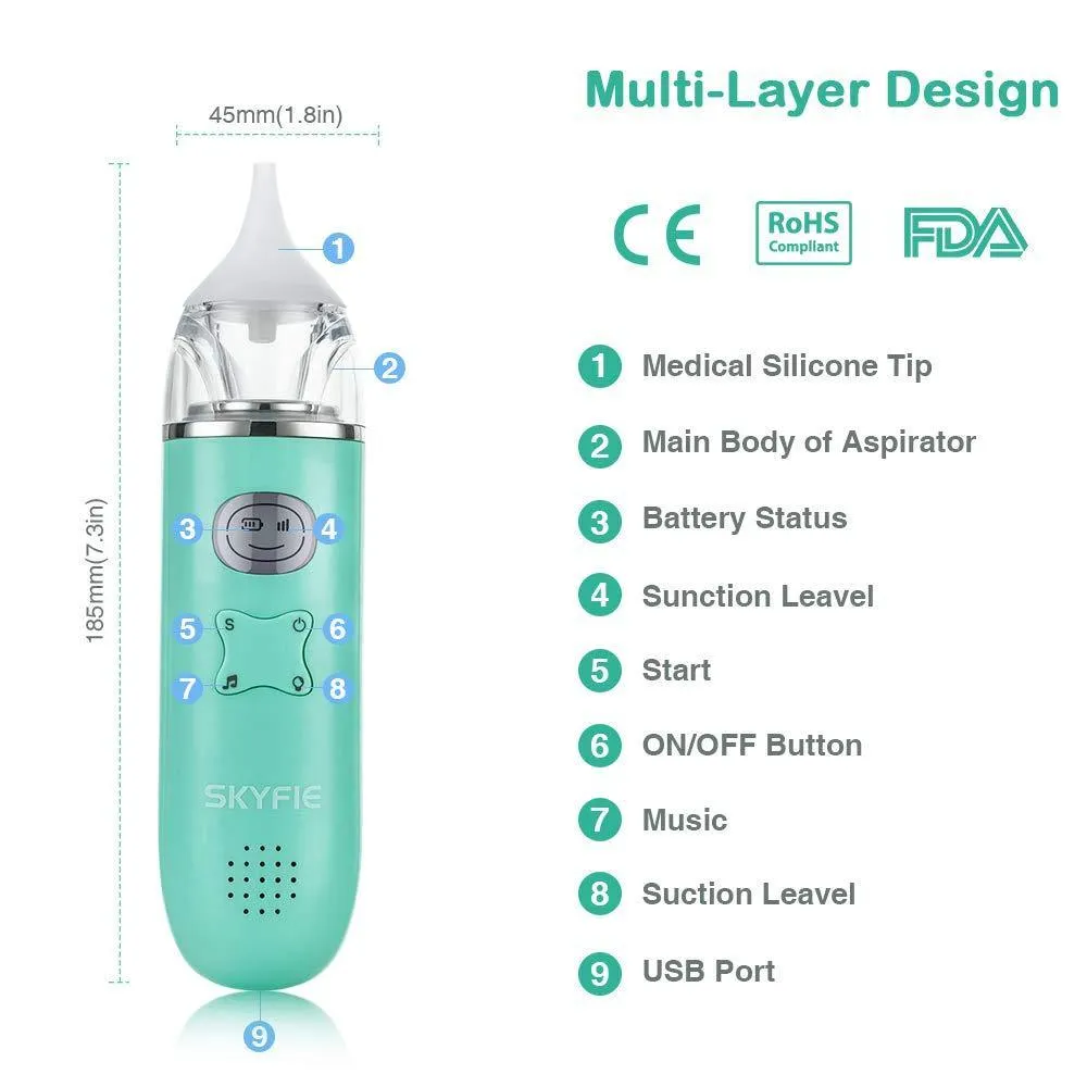 Baby Electric Nasal Aspirator with Music