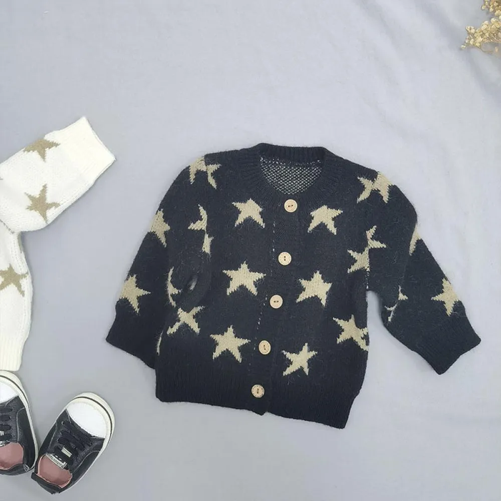 Baby Knitted Sweater Autumn and Winter Unisex Baby Cardigan Coat Wholesale