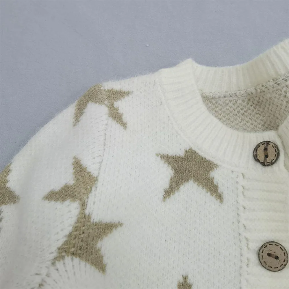 Baby Knitted Sweater Autumn and Winter Unisex Baby Cardigan Coat Wholesale