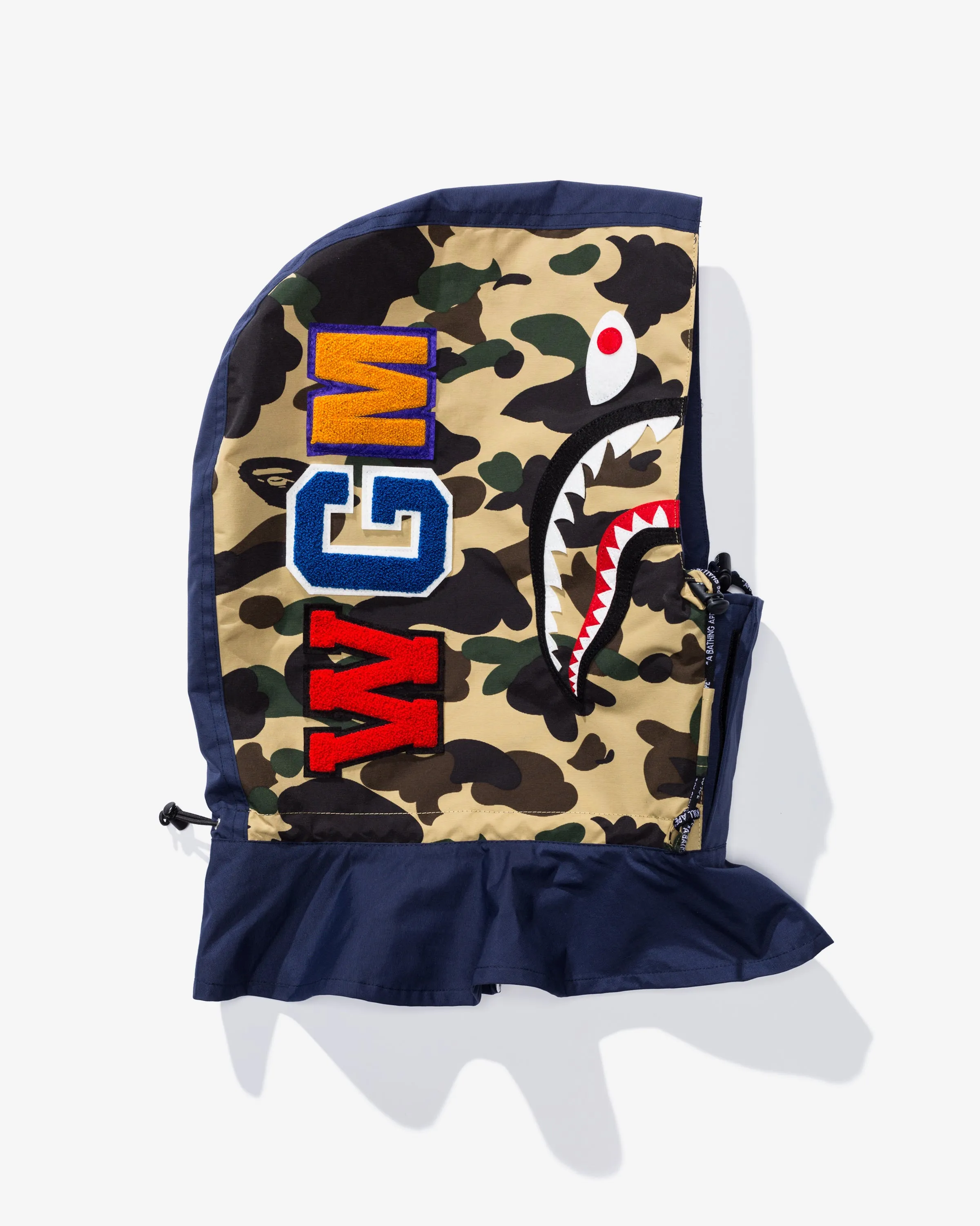 BAPE 1ST CAMO SHARK FACE MASK HOODIE