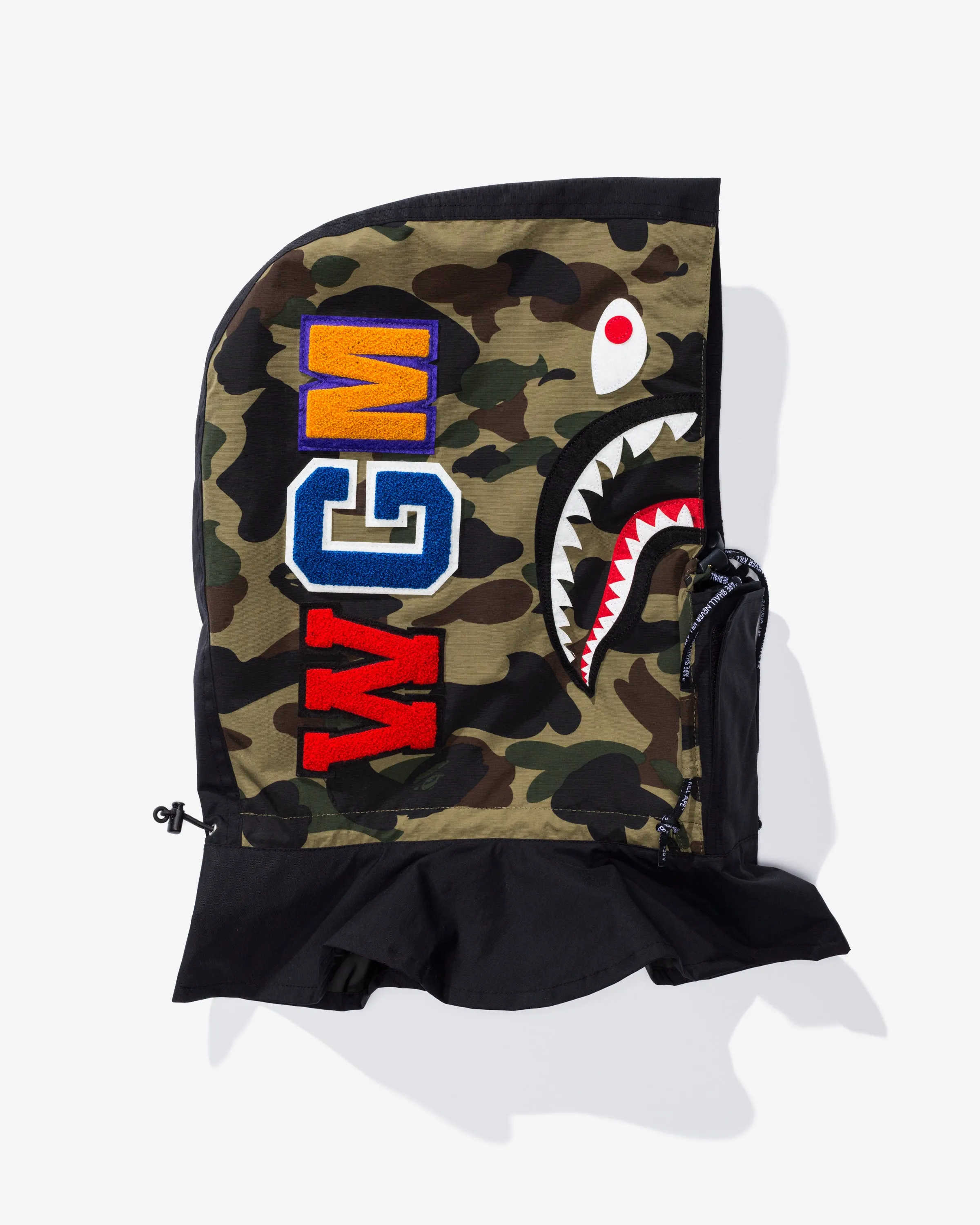 BAPE 1ST CAMO SHARK FACE MASK HOODIE