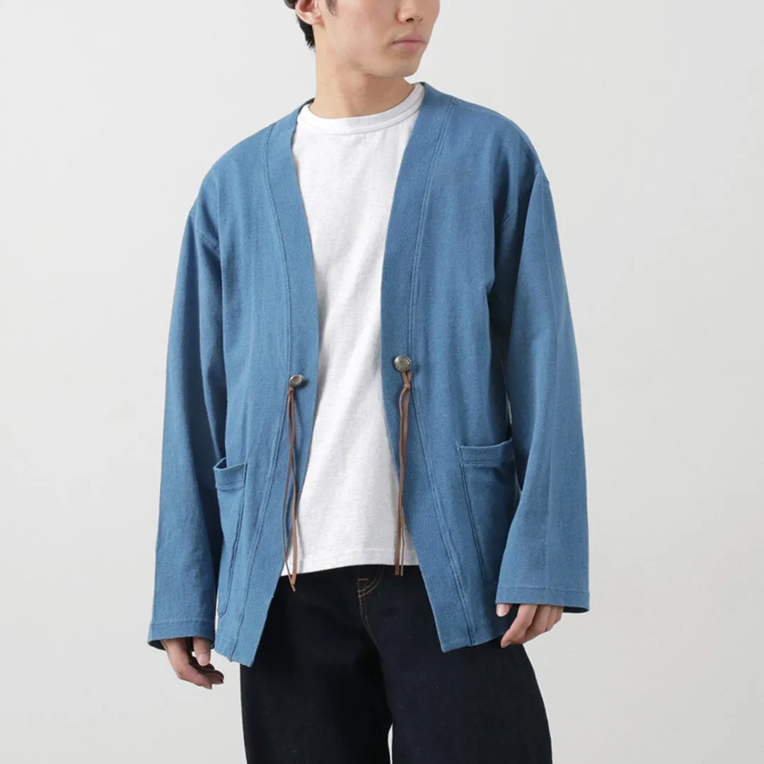 BARNS / Relaxed Fit Indigo Cardigan