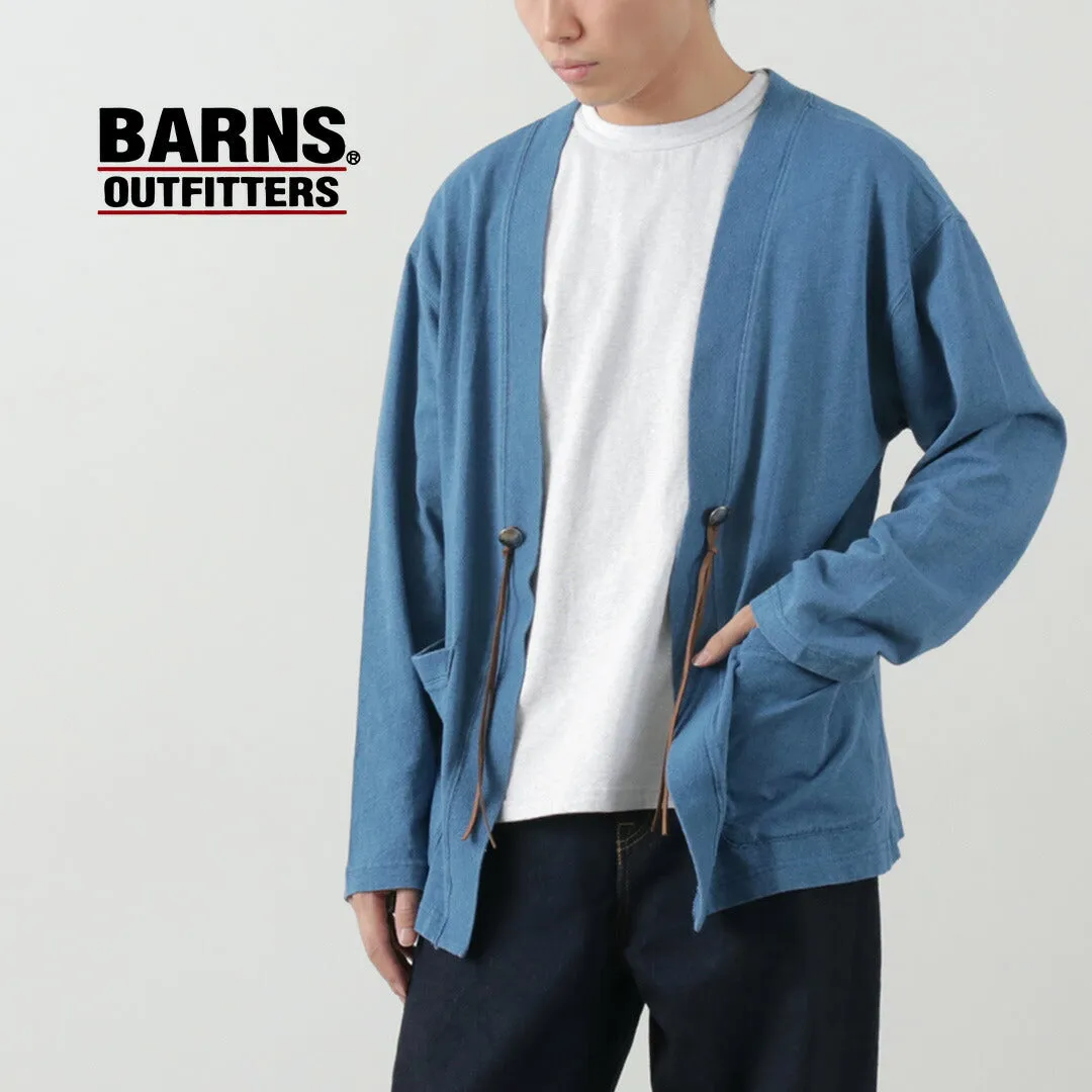 BARNS / Relaxed Fit Indigo Cardigan