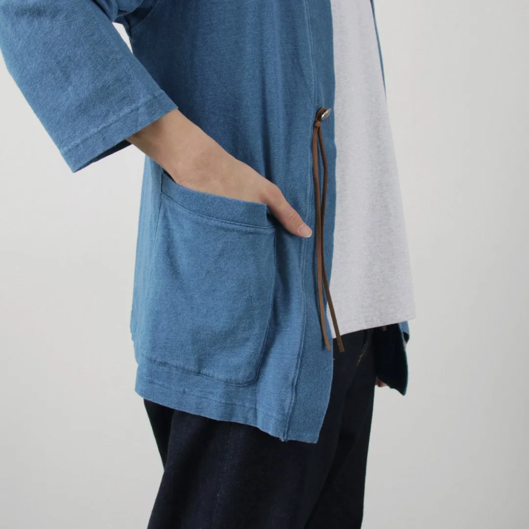 BARNS / Relaxed Fit Indigo Cardigan