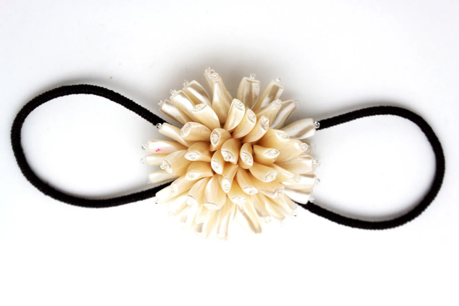 Beaded Flower Elastic Band Bracelet