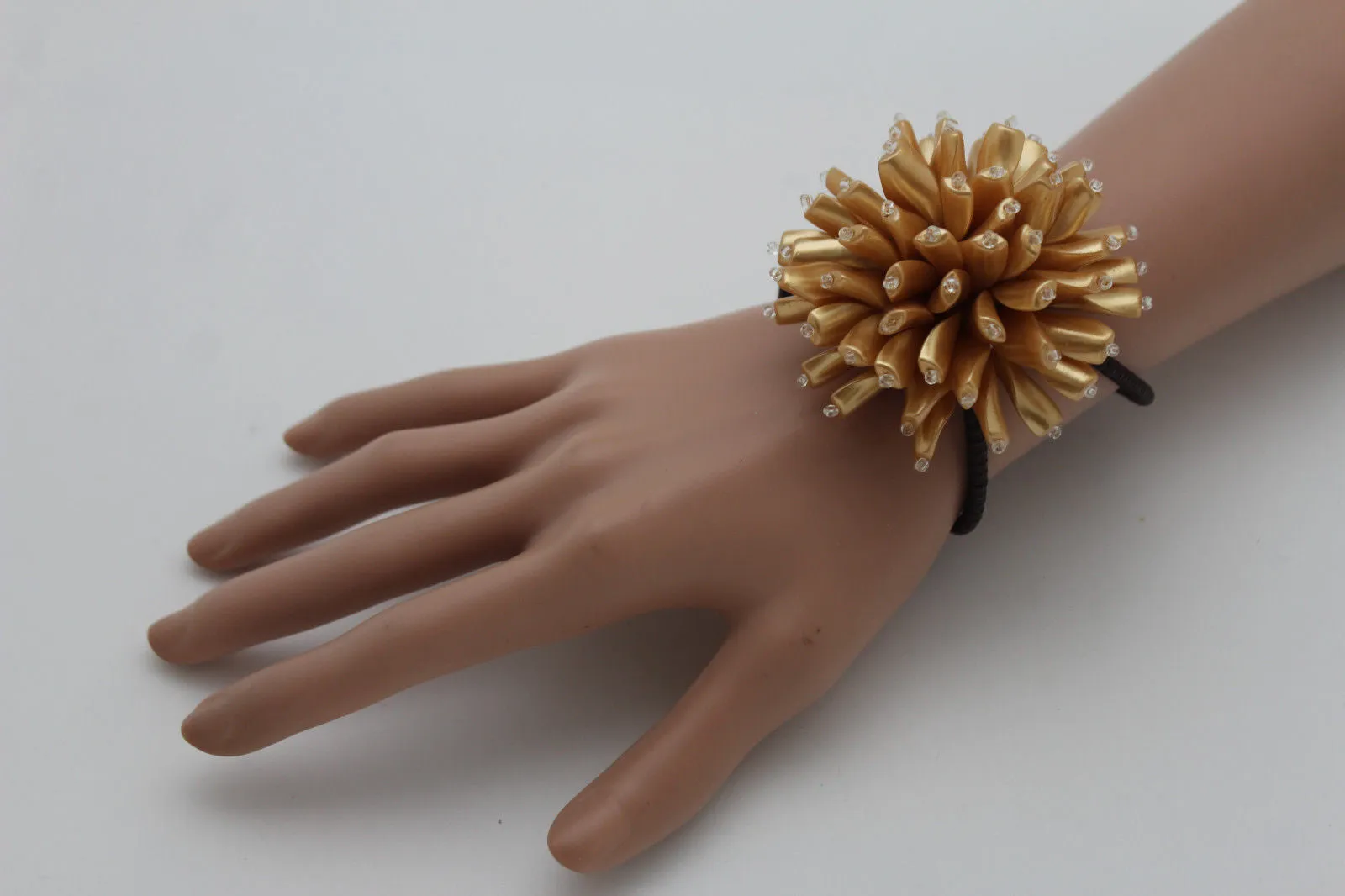 Beaded Flower Elastic Band Bracelet