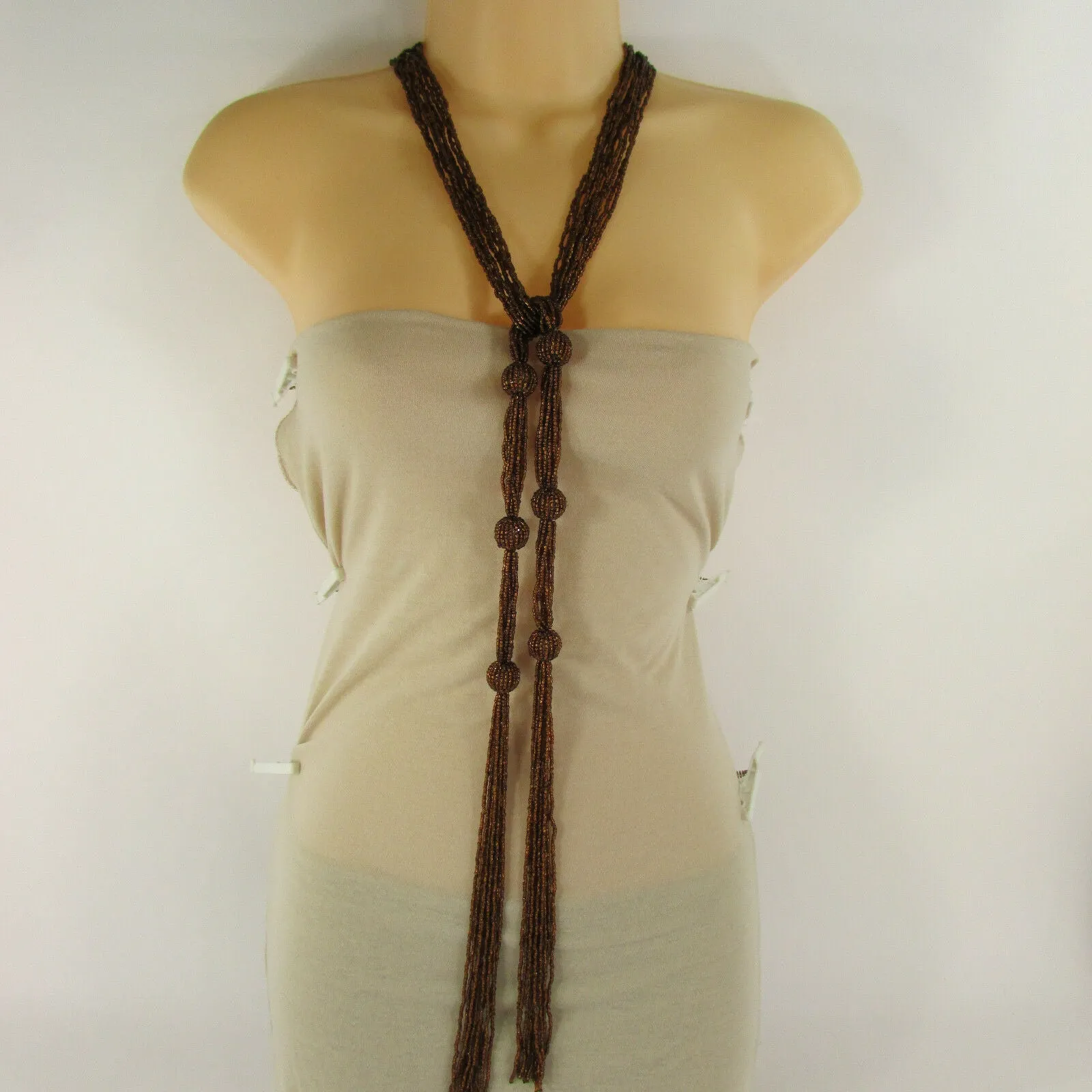 Beaded Wrap Around Tie Belt