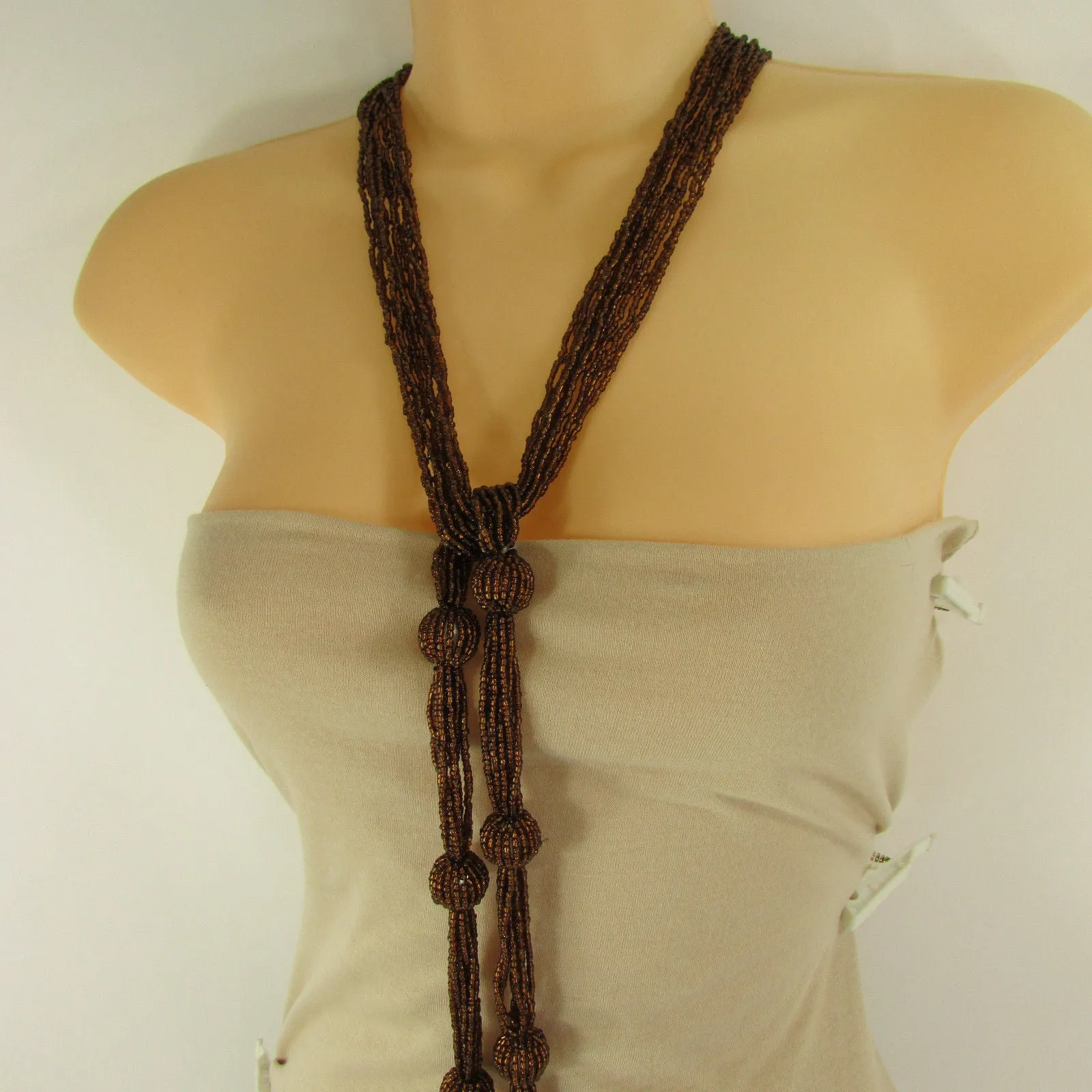 Beaded Wrap Around Tie Belt