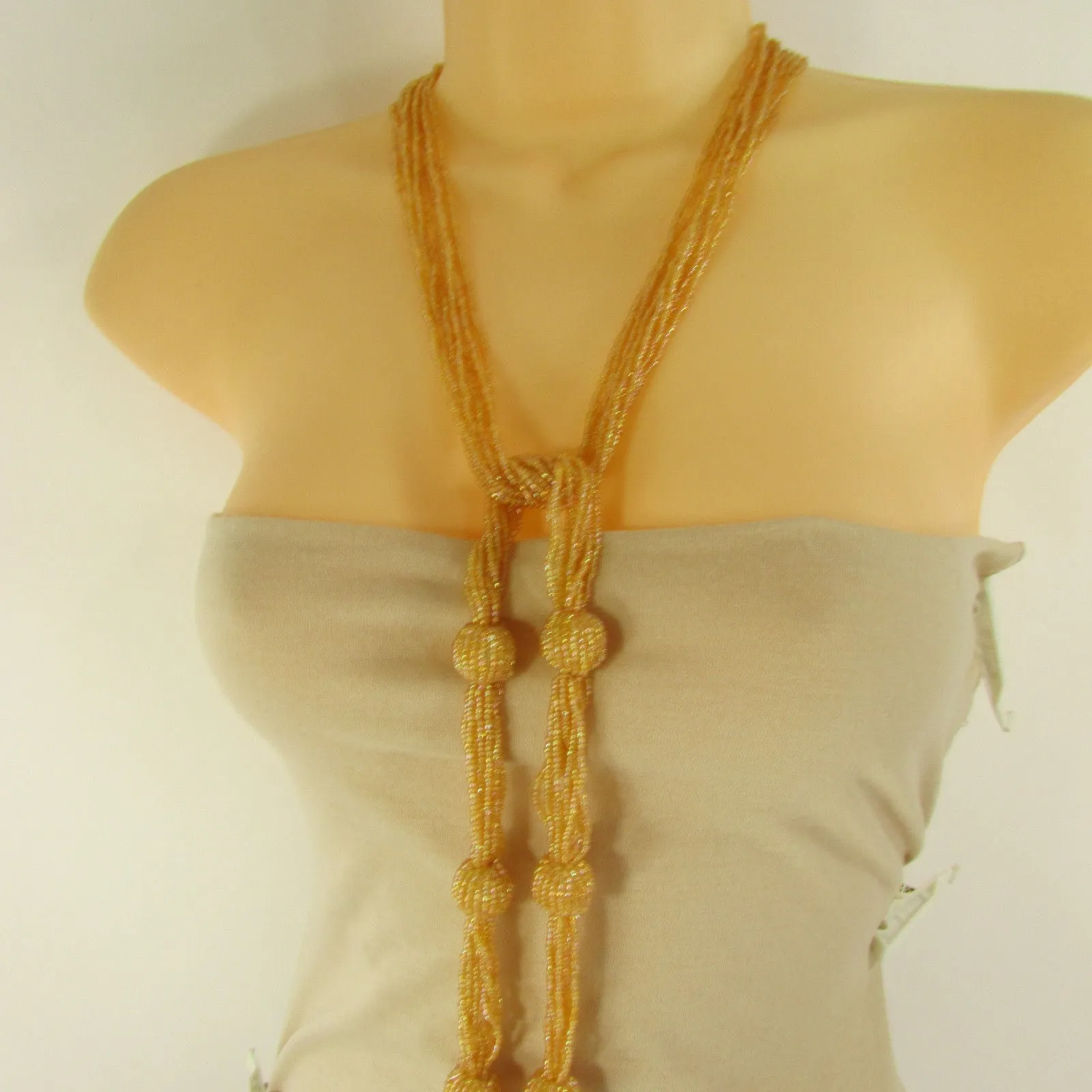 Beaded Wrap Around Tie Belt