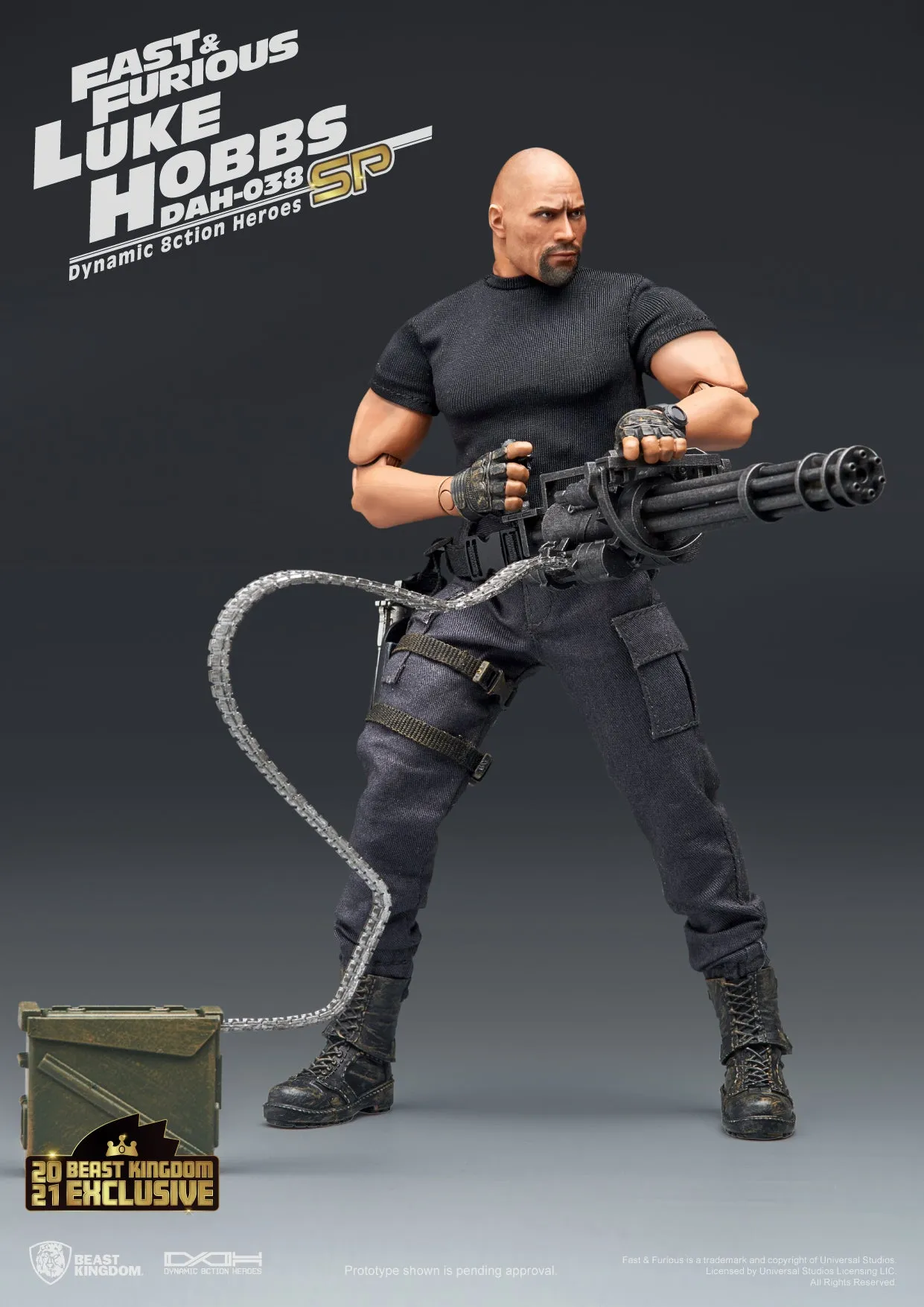 Beast Kingdom DAH-038SP The Fast and the Furious: Luke Hobbs (Limited Edition) Dynamic 8ction Heroes Action Figure