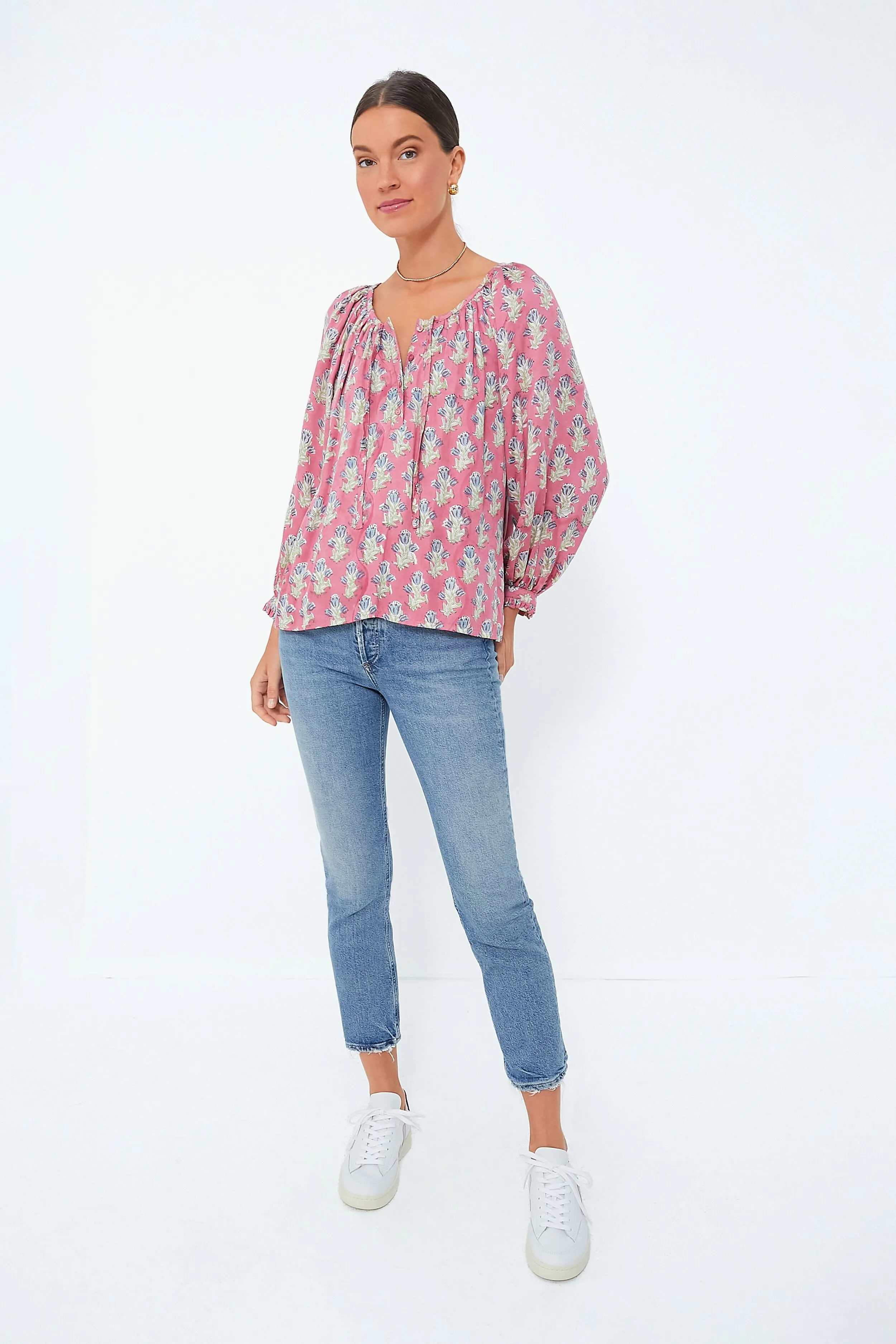 Bell Flower Satin Lucy 2 Blouse