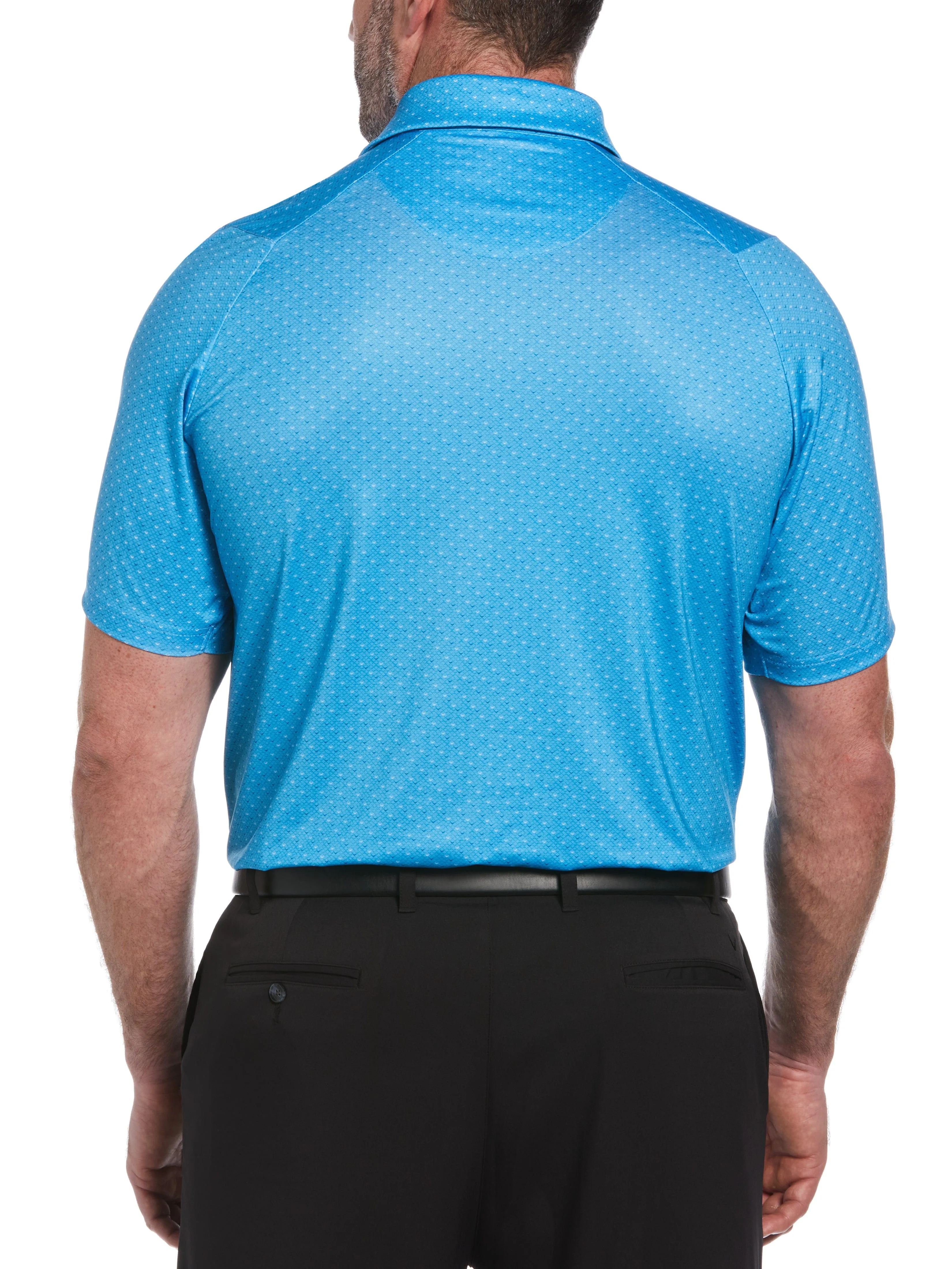 Big & Tall Allover Chevron Golf Polo