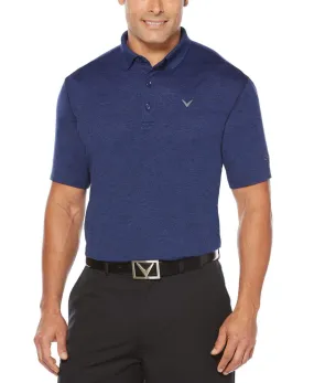 Big & Tall Cooling Heathered Polo With Chevron