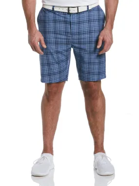 Big & Tall Yarn Dye Sun-Worn Plaid Ergo Golf Short