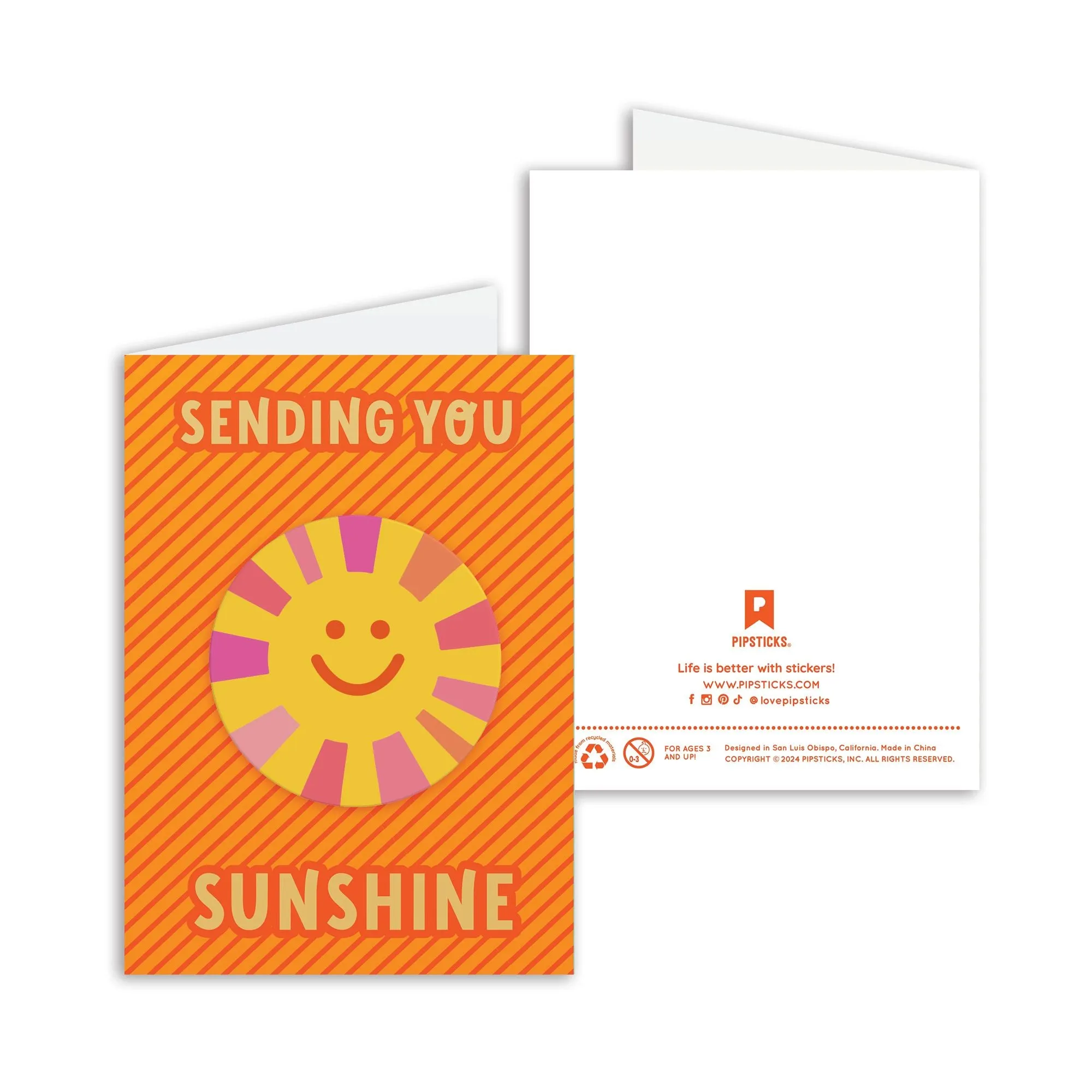 Big Puffy Sunshine Greeting Card