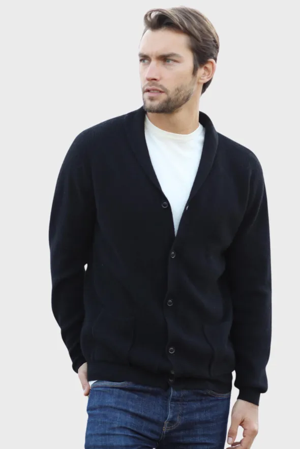 Black Cashmere Cardigan